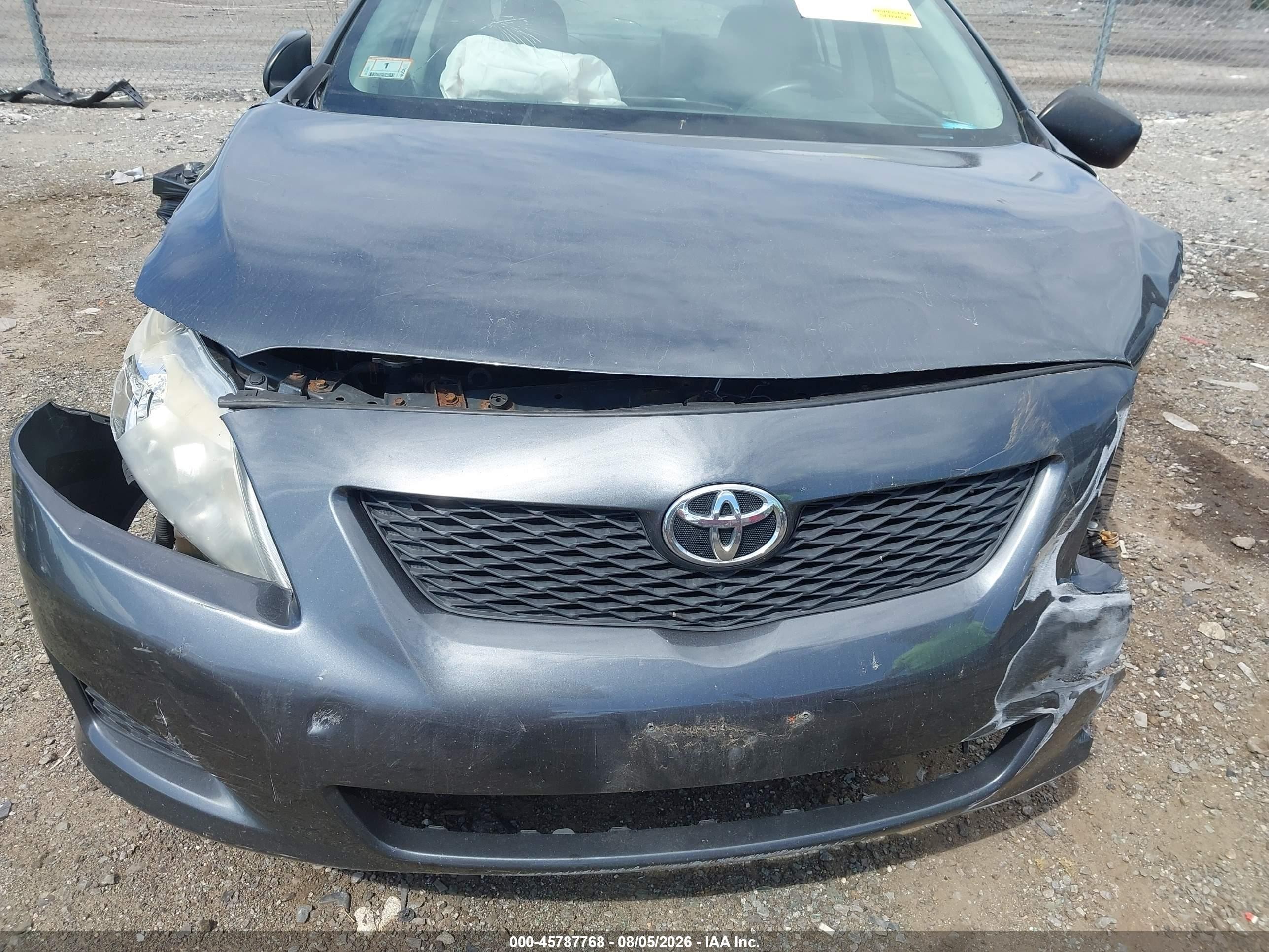 2009 Toyota Corolla   Gray vin: 2T1BU40E59C135736