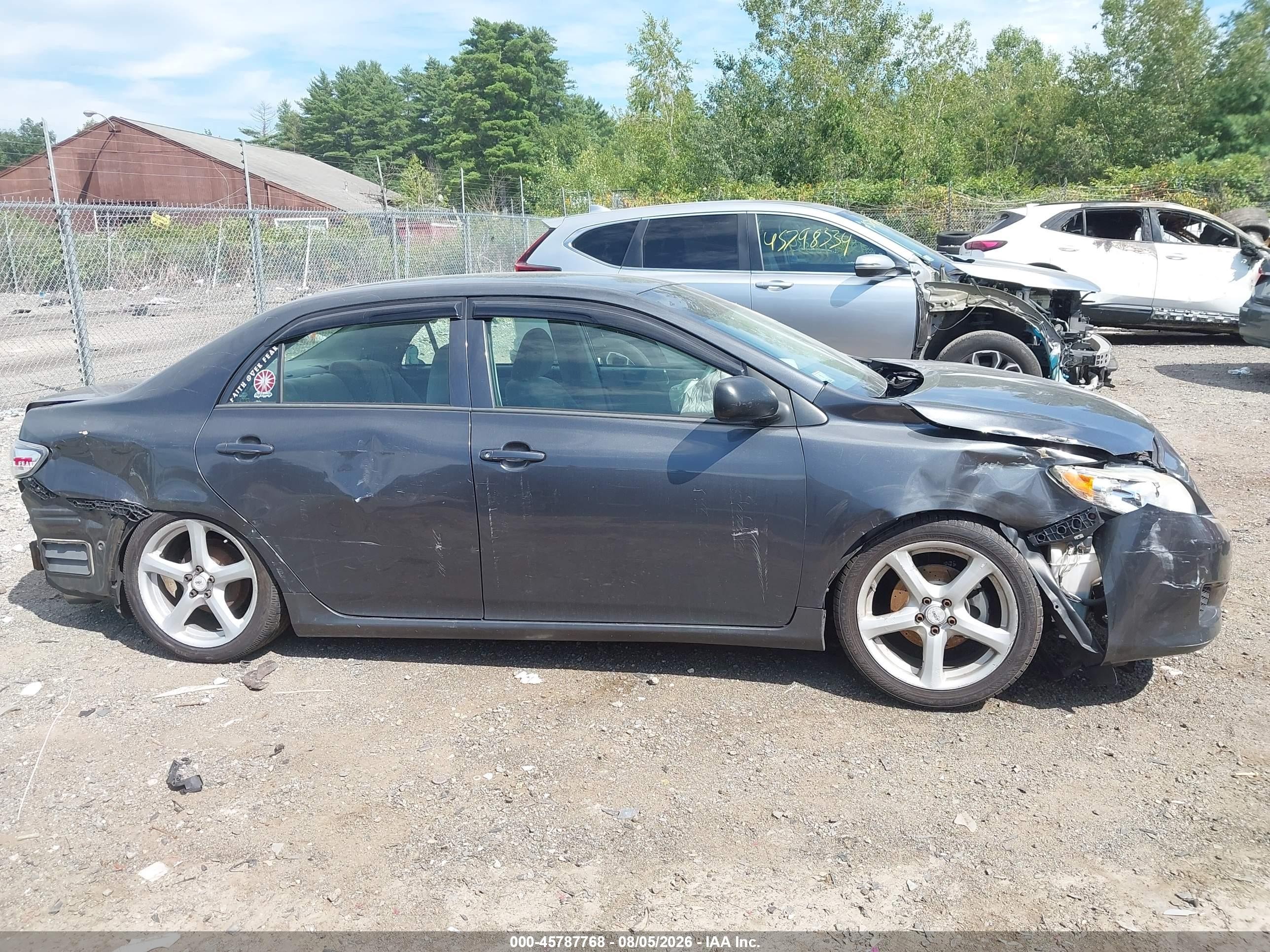 2009 Toyota Corolla   Gray vin: 2T1BU40E59C135736