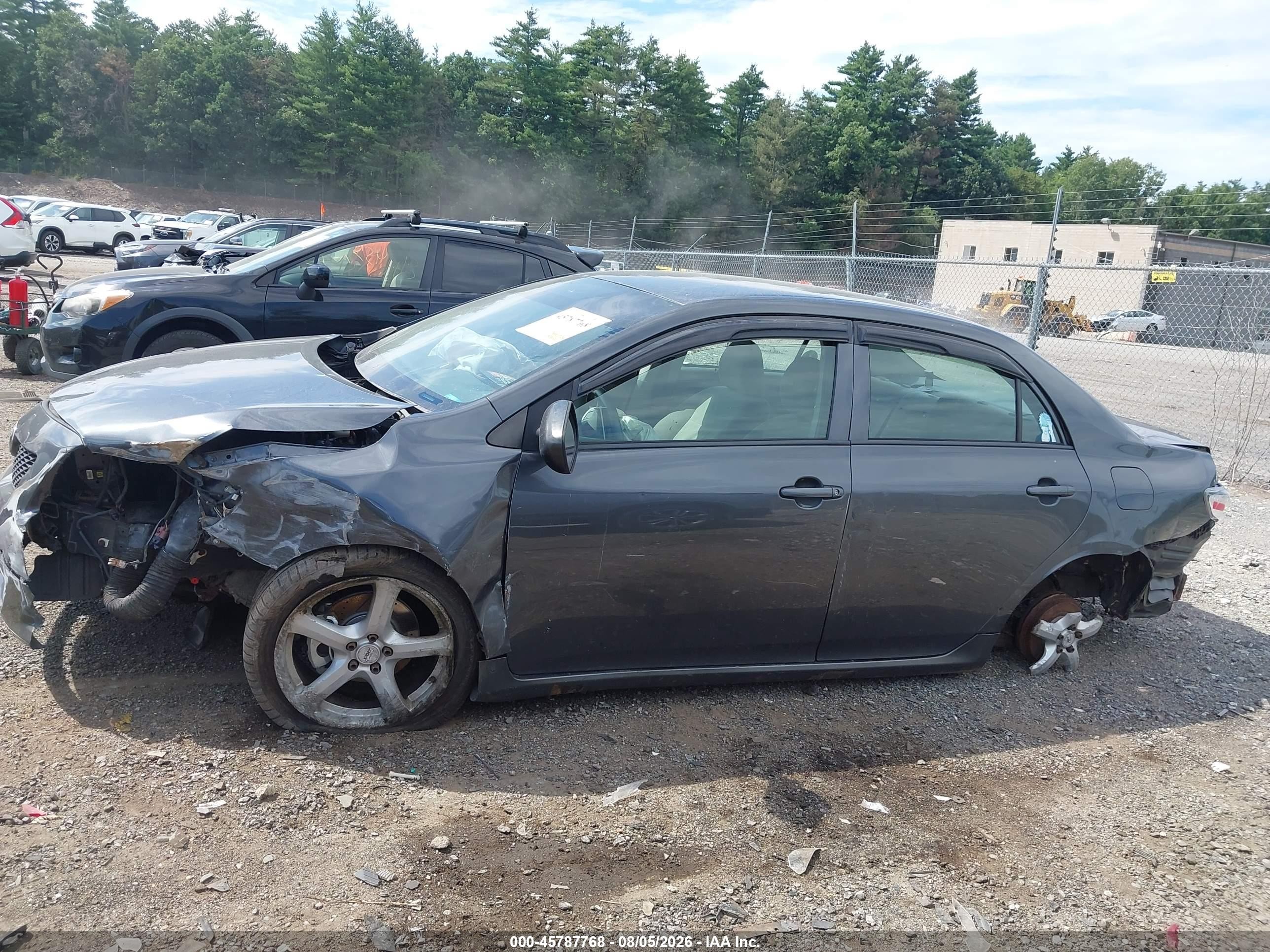 2009 Toyota Corolla   Gray vin: 2T1BU40E59C135736