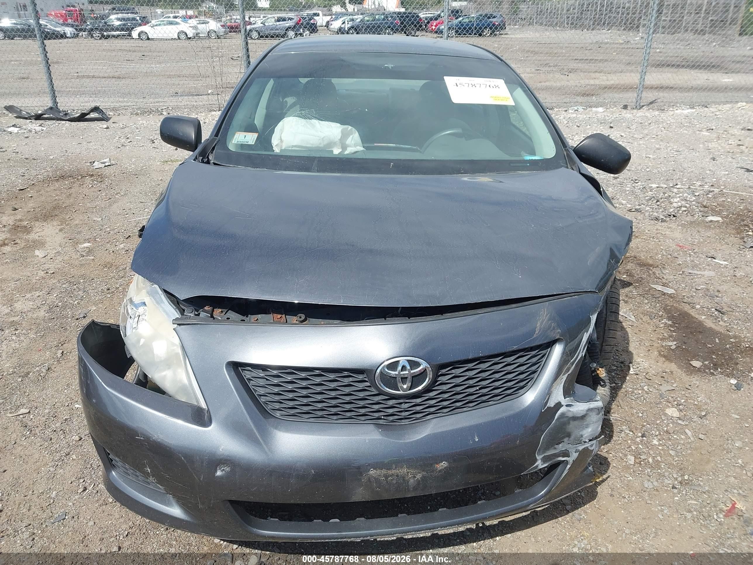 2009 Toyota Corolla   Gray vin: 2T1BU40E59C135736