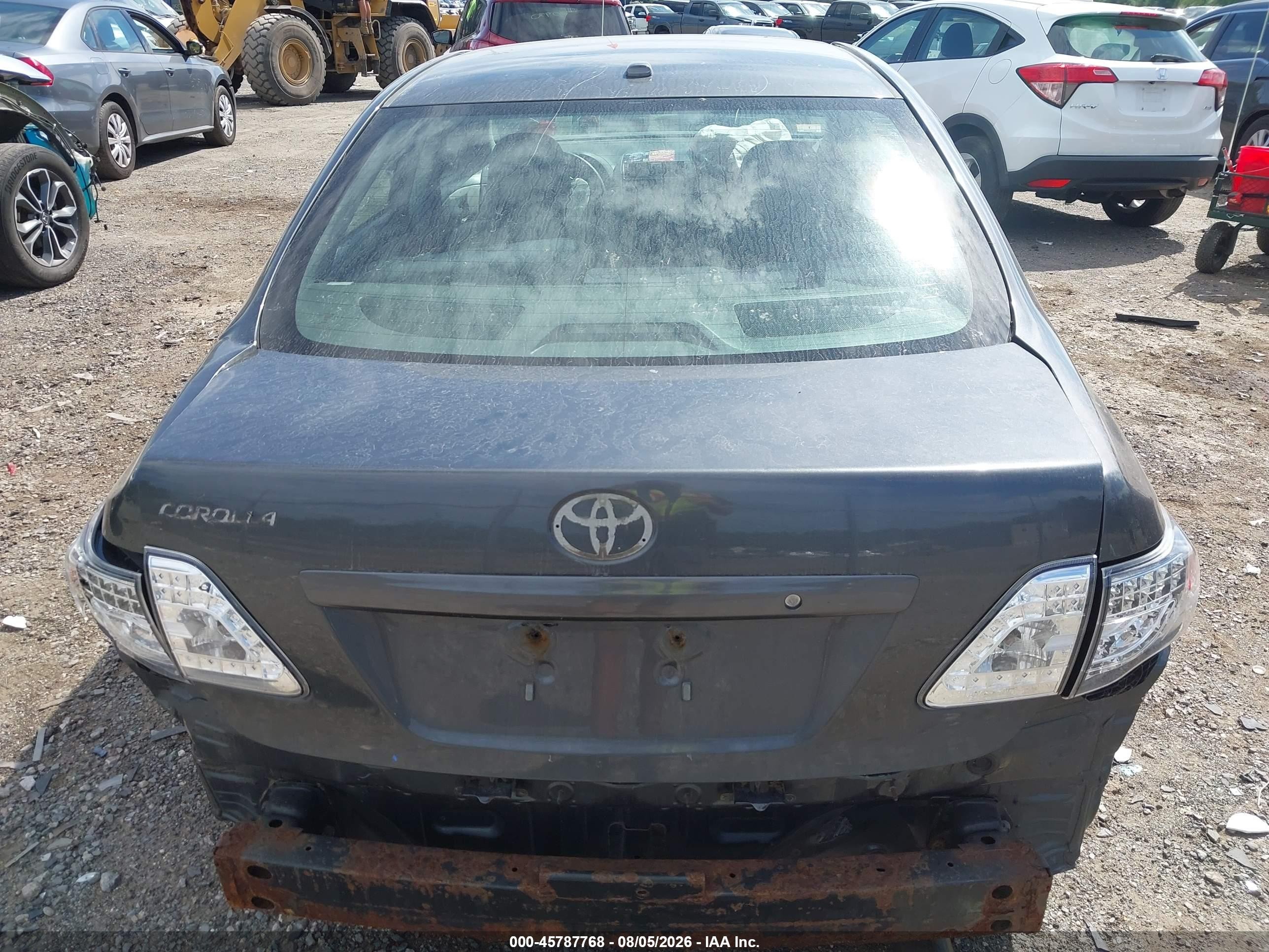 2009 Toyota Corolla   Gray vin: 2T1BU40E59C135736