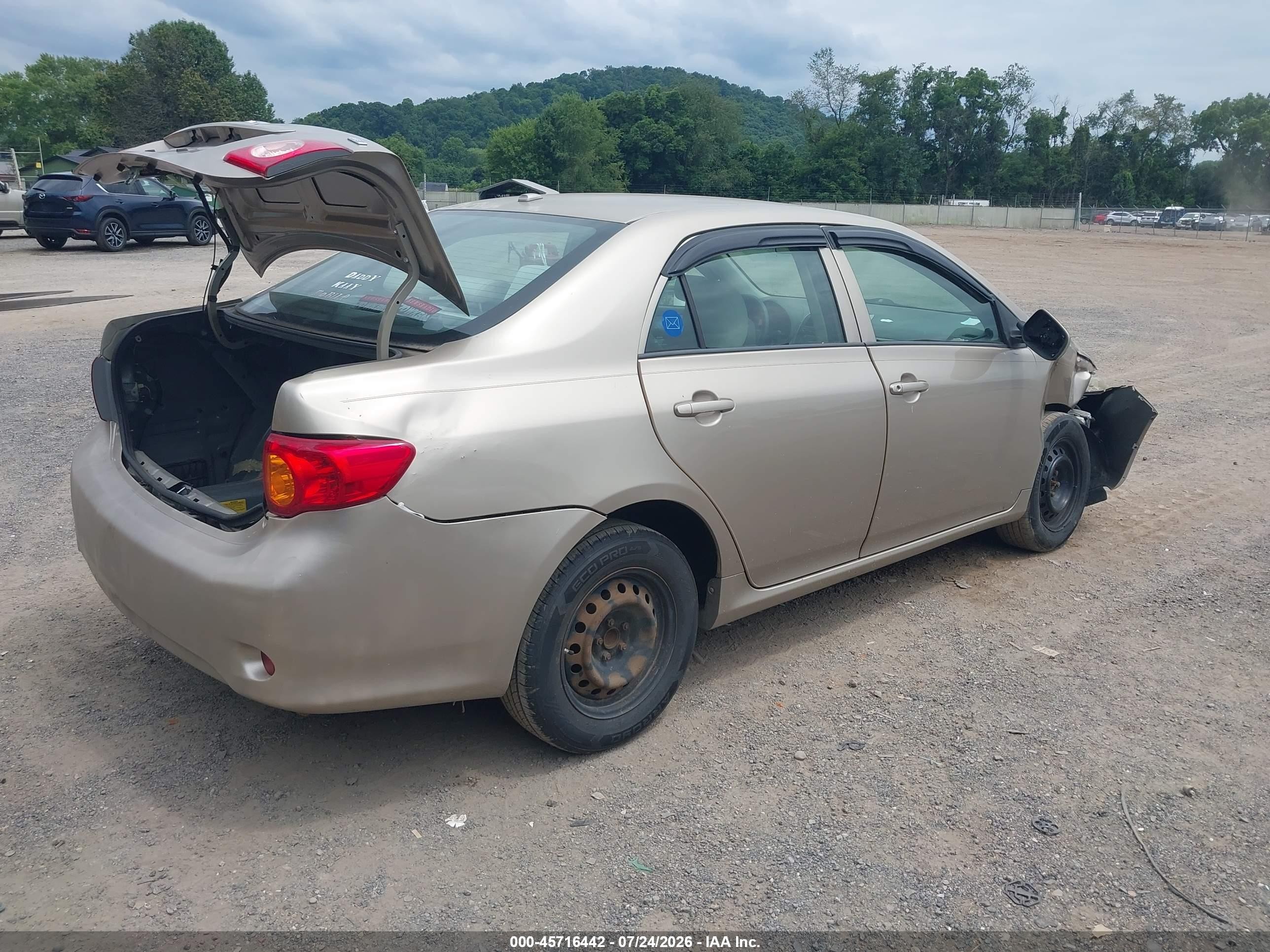 2009 Toyota Corolla Le Tan vin: 2T1BU40E59C160295