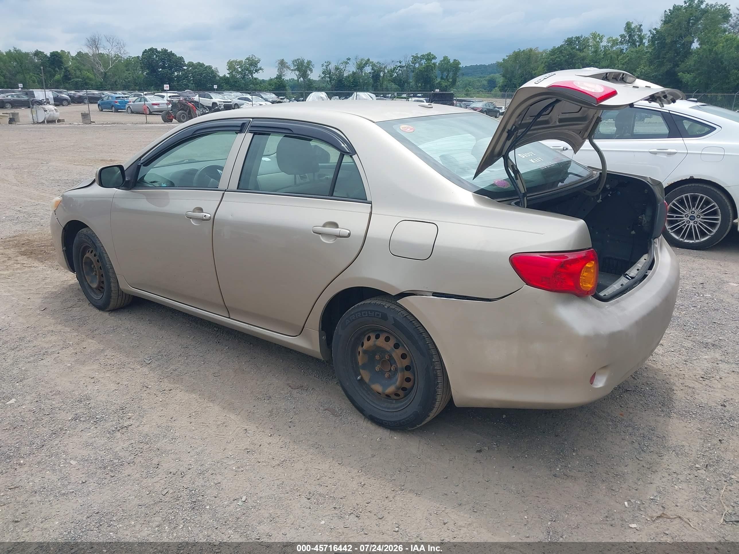 2009 Toyota Corolla Le Tan vin: 2T1BU40E59C160295