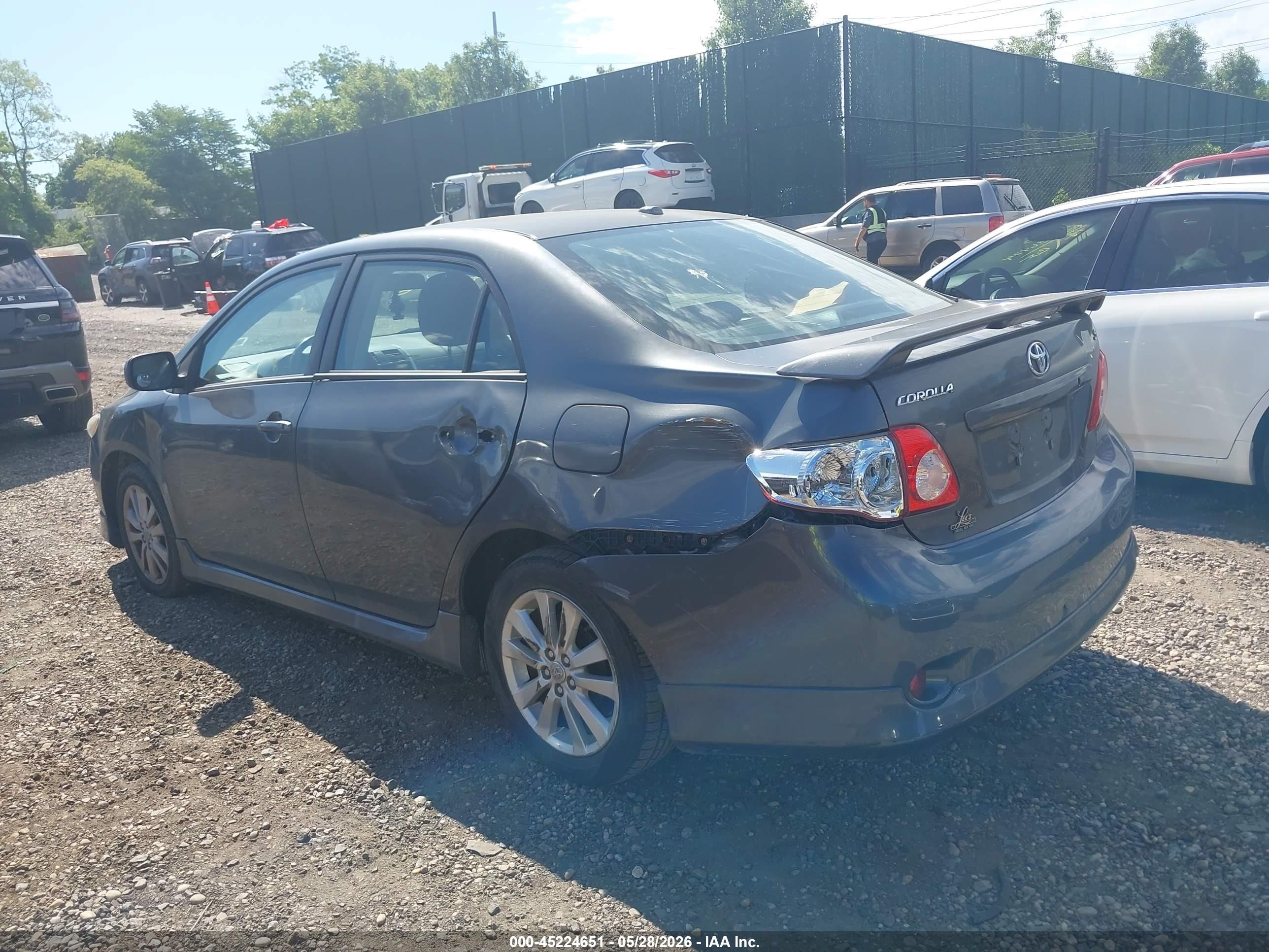 2009 Toyota Corolla S Gray vin: 2T1BU40E59C167585