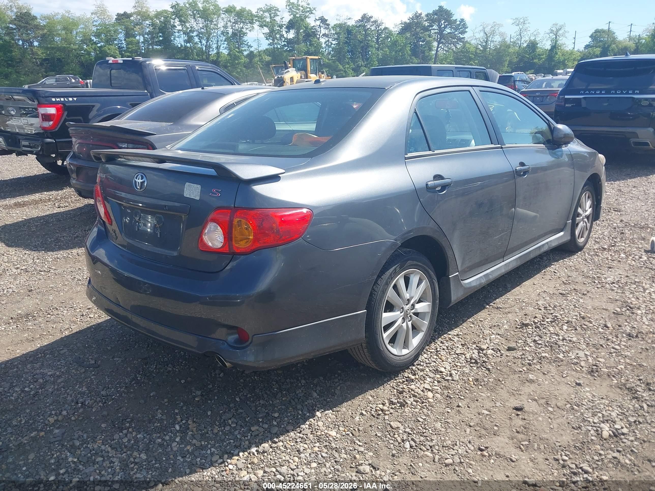 2009 Toyota Corolla S Gray vin: 2T1BU40E59C167585