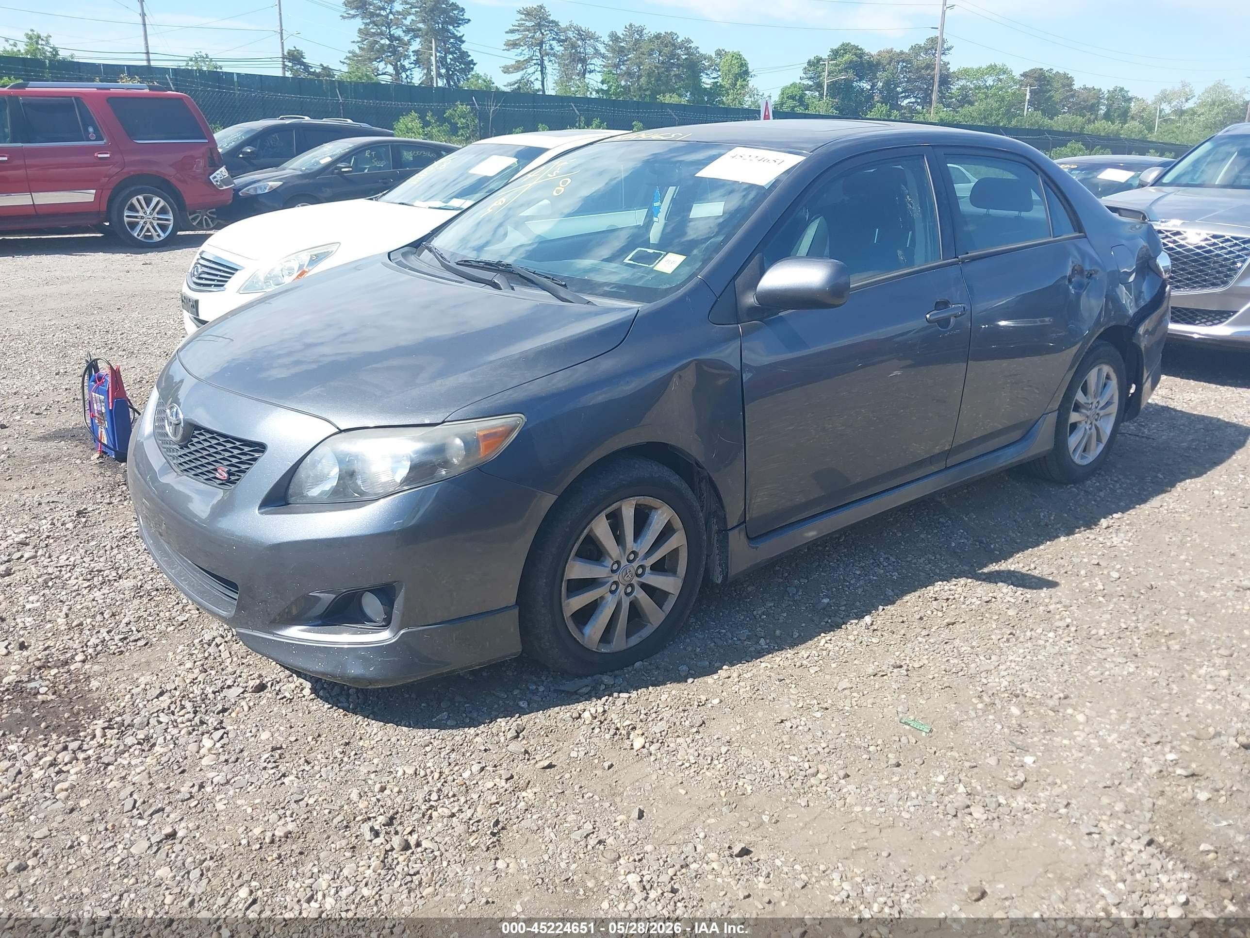 2009 Toyota Corolla S Gray vin: 2T1BU40E59C167585