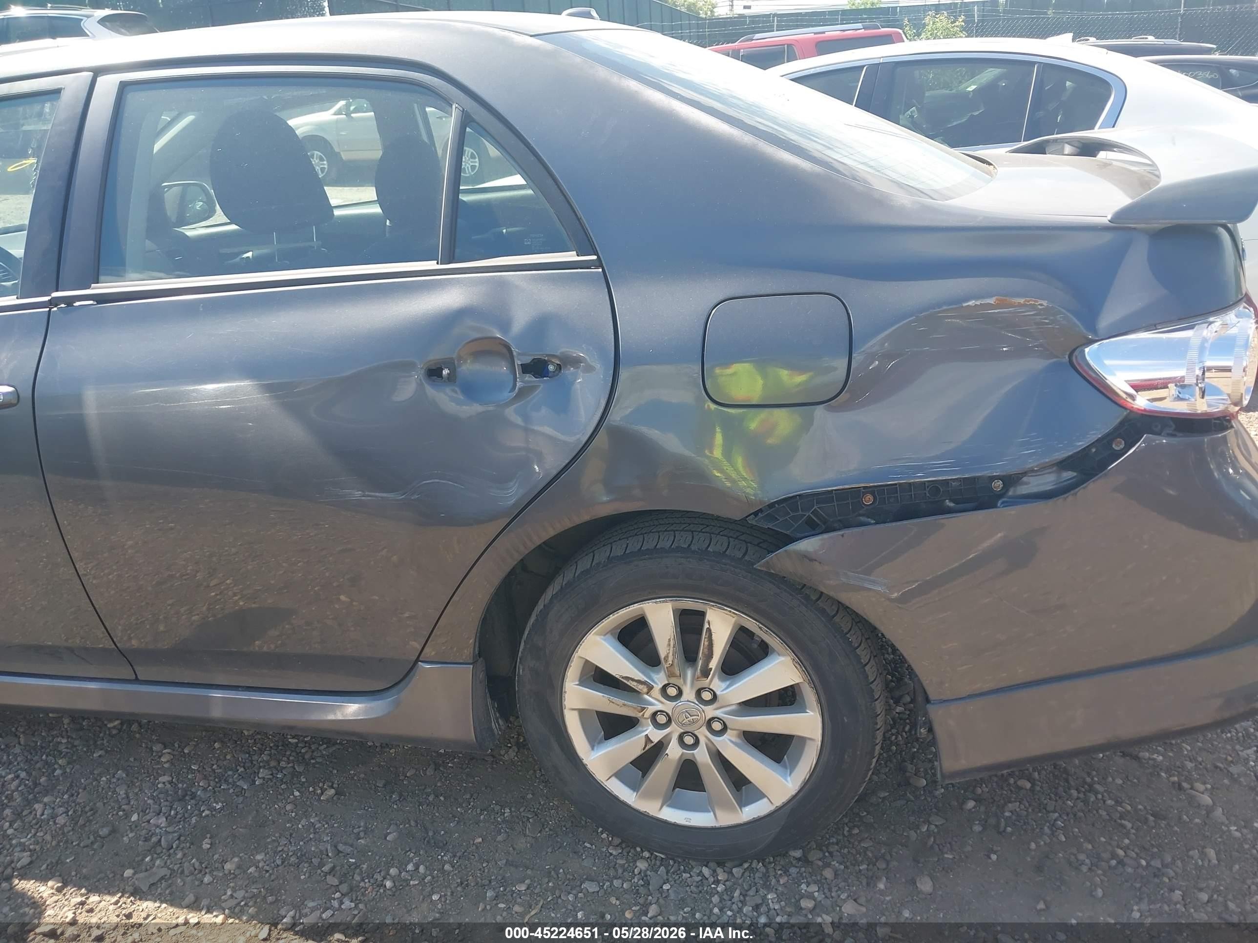 2009 Toyota Corolla S Gray vin: 2T1BU40E59C167585