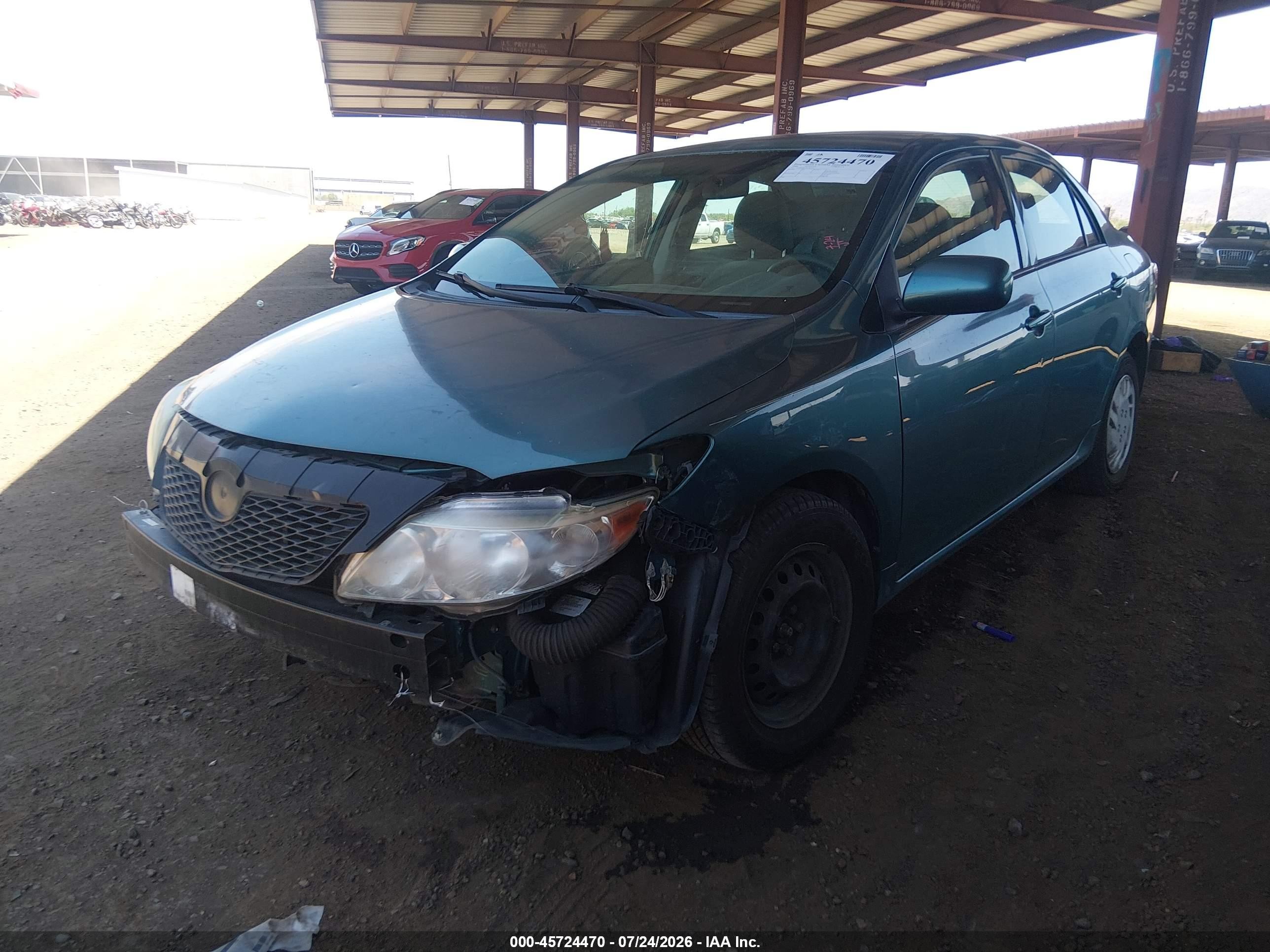 2009 Toyota Corolla Le Green vin: 2T1BU40E59C182555