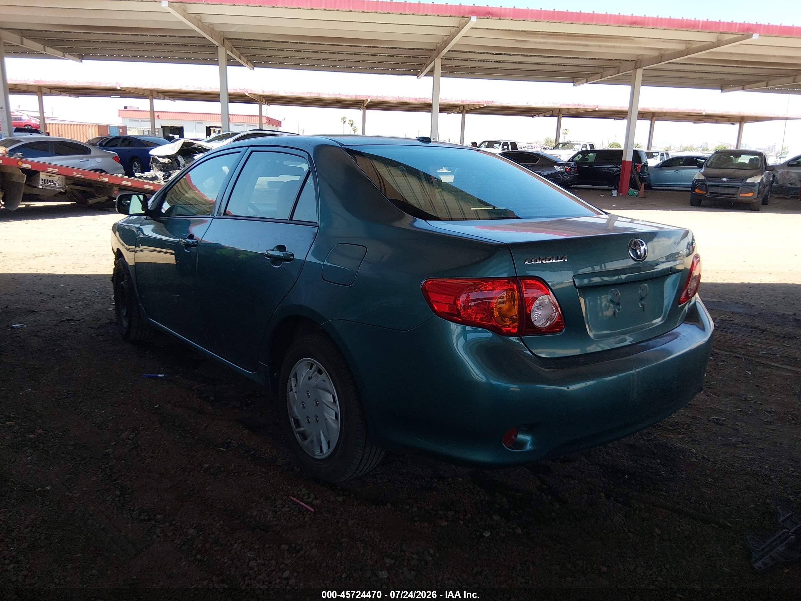2009 Toyota Corolla Le Green vin: 2T1BU40E59C182555