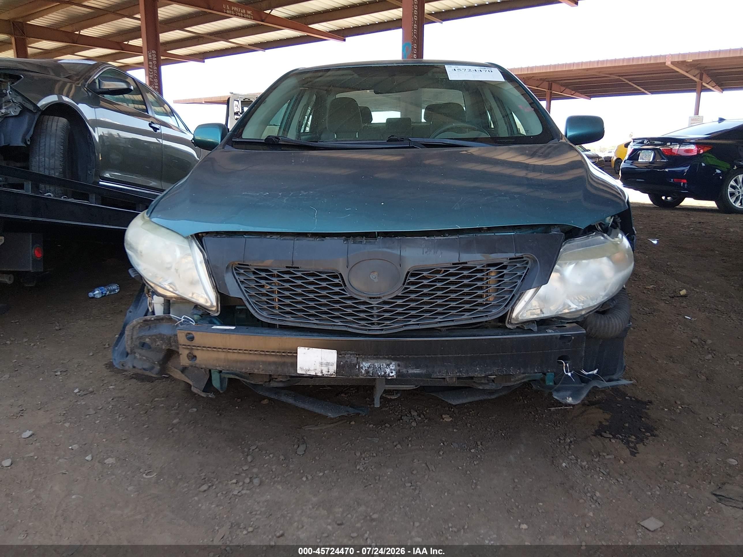 2009 Toyota Corolla Le Green vin: 2T1BU40E59C182555