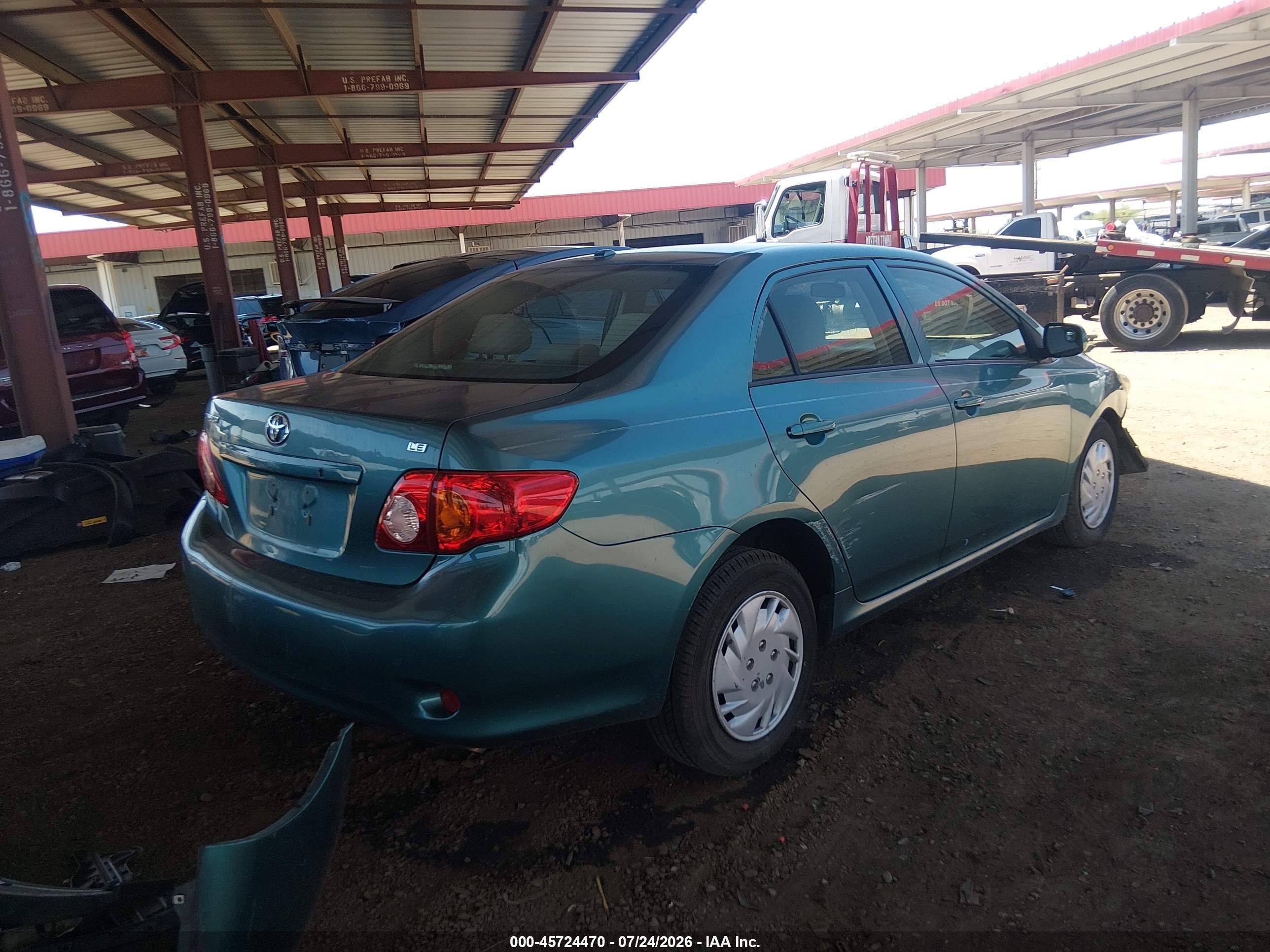 2009 Toyota Corolla Le Green vin: 2T1BU40E59C182555