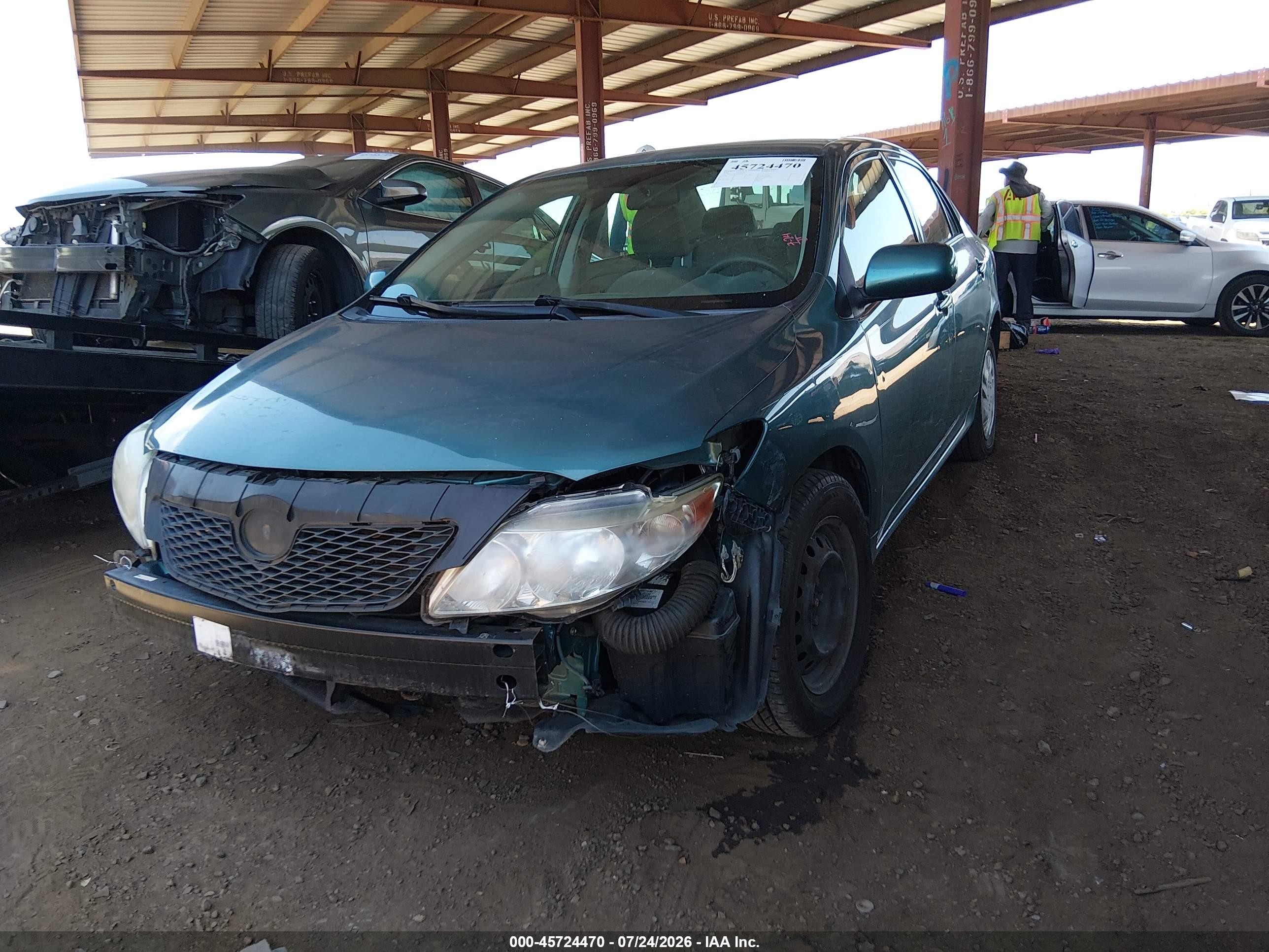 2009 Toyota Corolla Le Green vin: 2T1BU40E59C182555