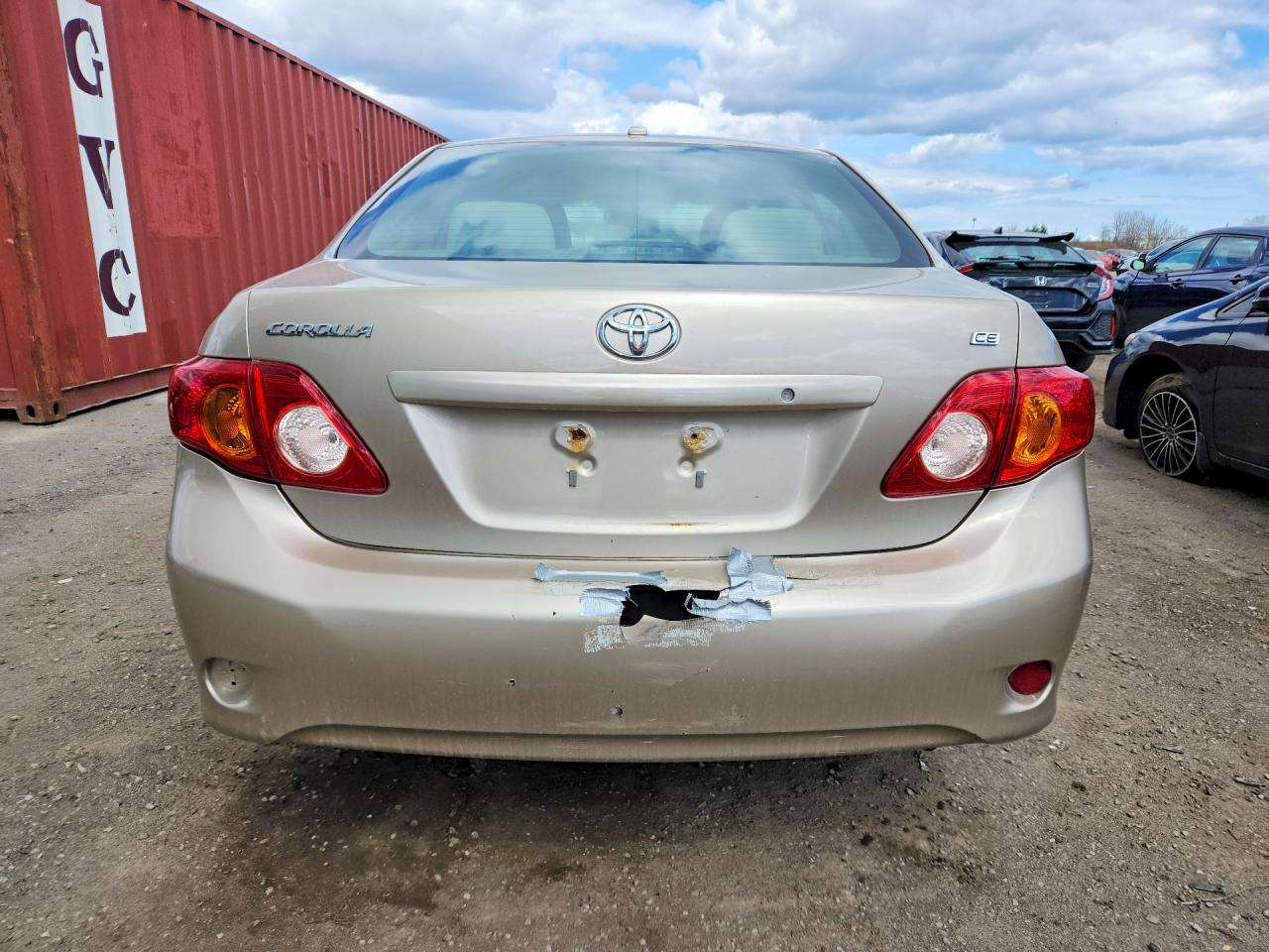 2009 Toyota Corolla Base Gold vin: 2T1BU40E59C186279