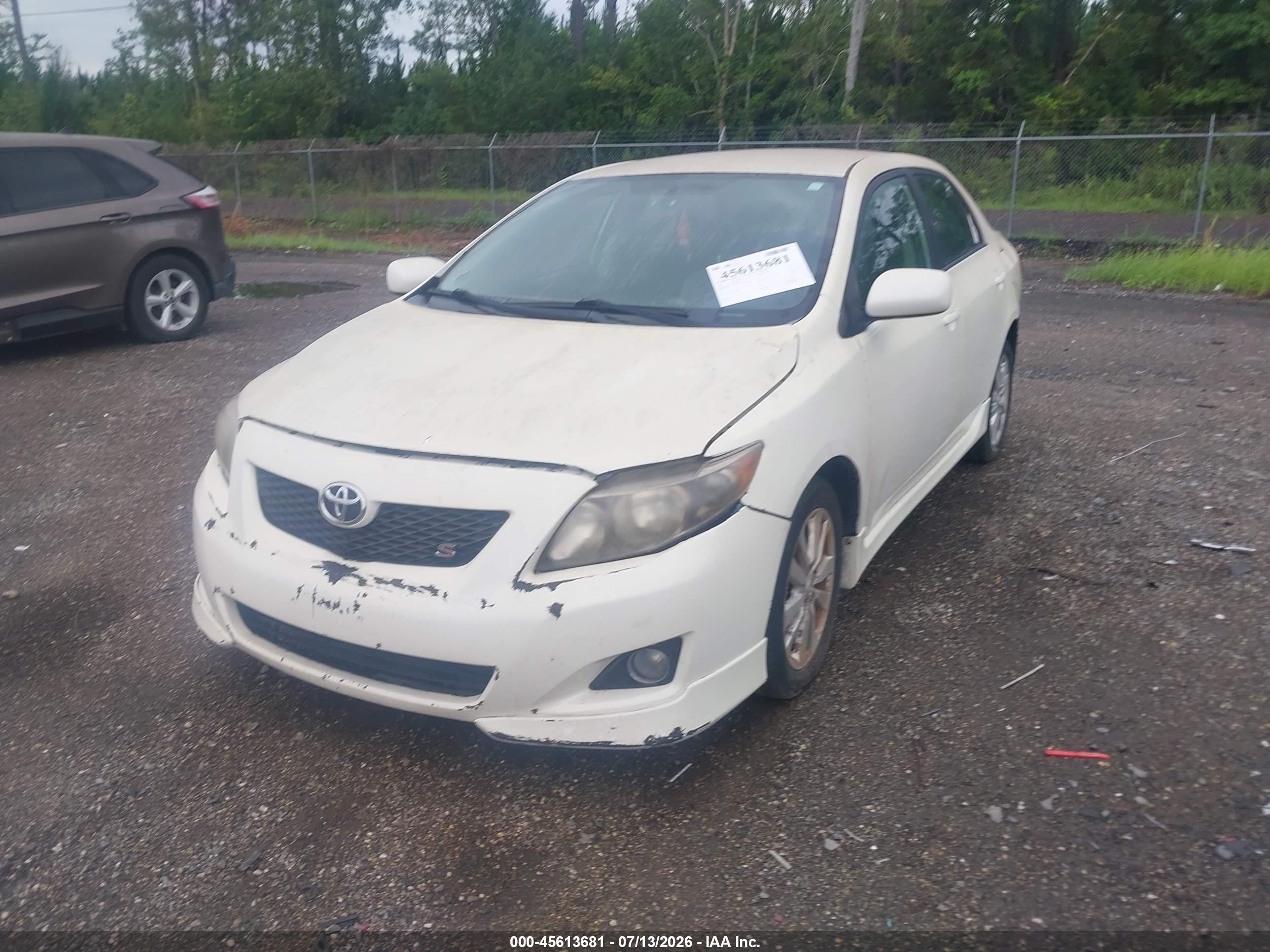 2009 Toyota Corolla S White vin: 2T1BU40E69C028324