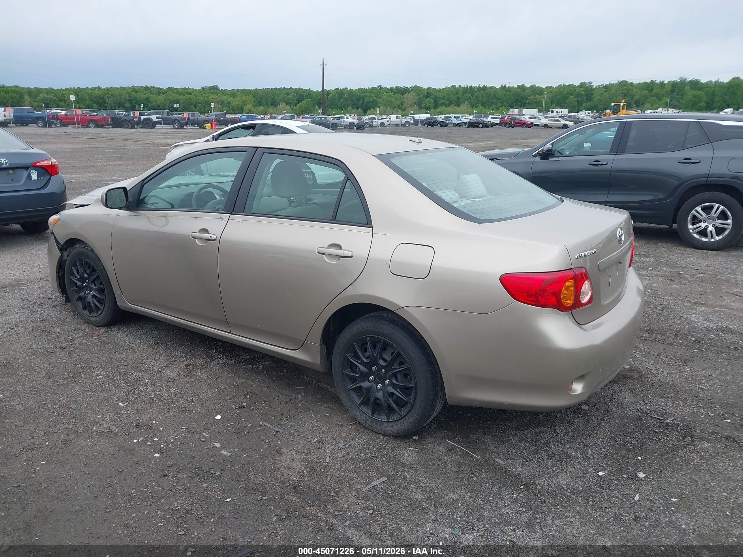 2009 Toyota Corolla Xle Gold vin: 2T1BU40E69C030283
