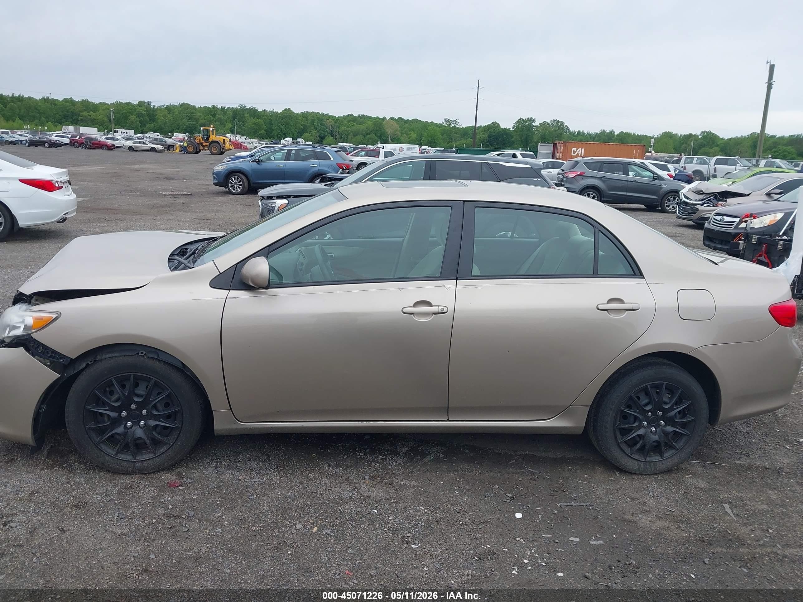 2009 Toyota Corolla Xle Gold vin: 2T1BU40E69C030283
