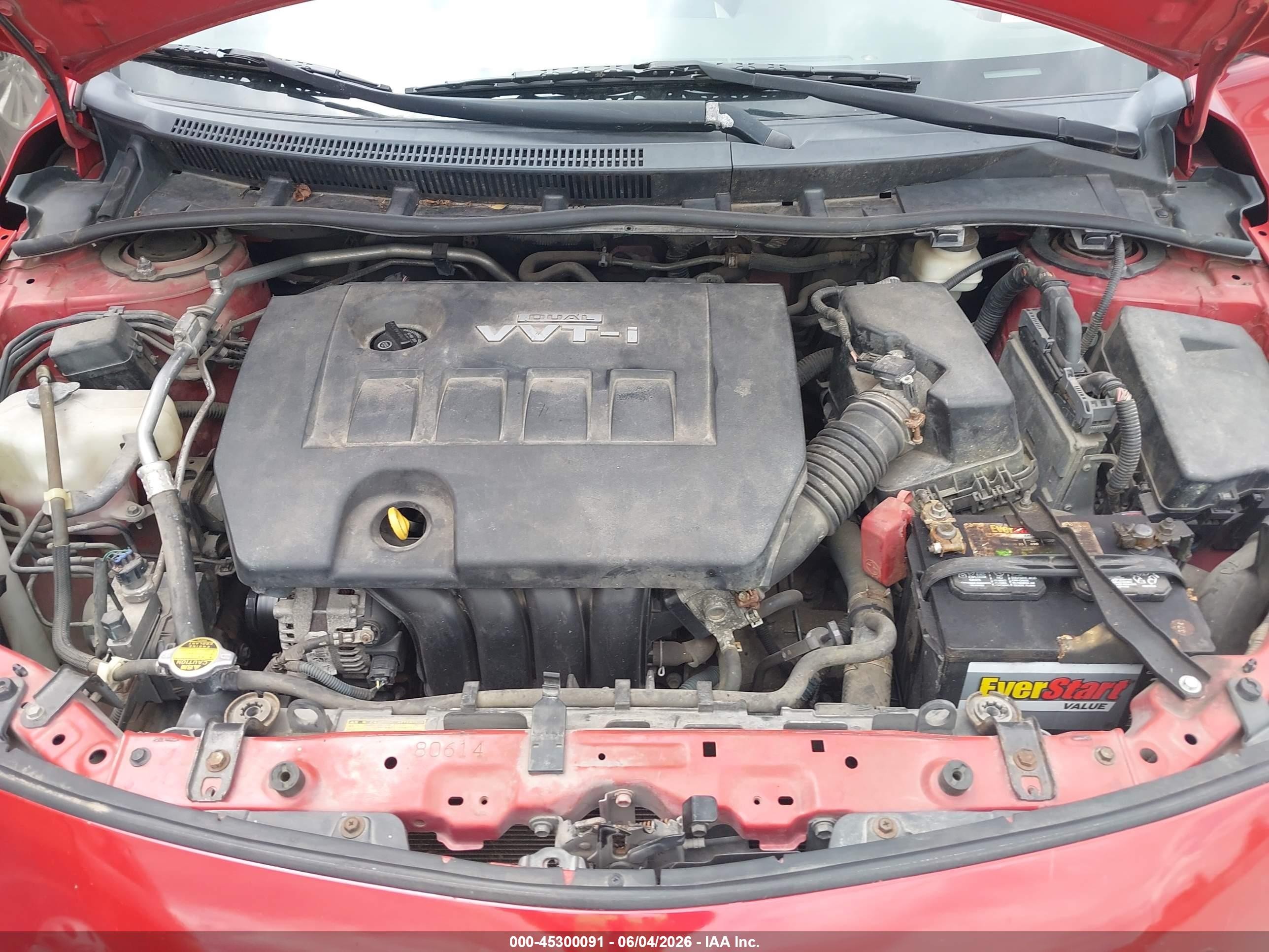 2009 Toyota Corolla Le Red vin: 2T1BU40E69C043048