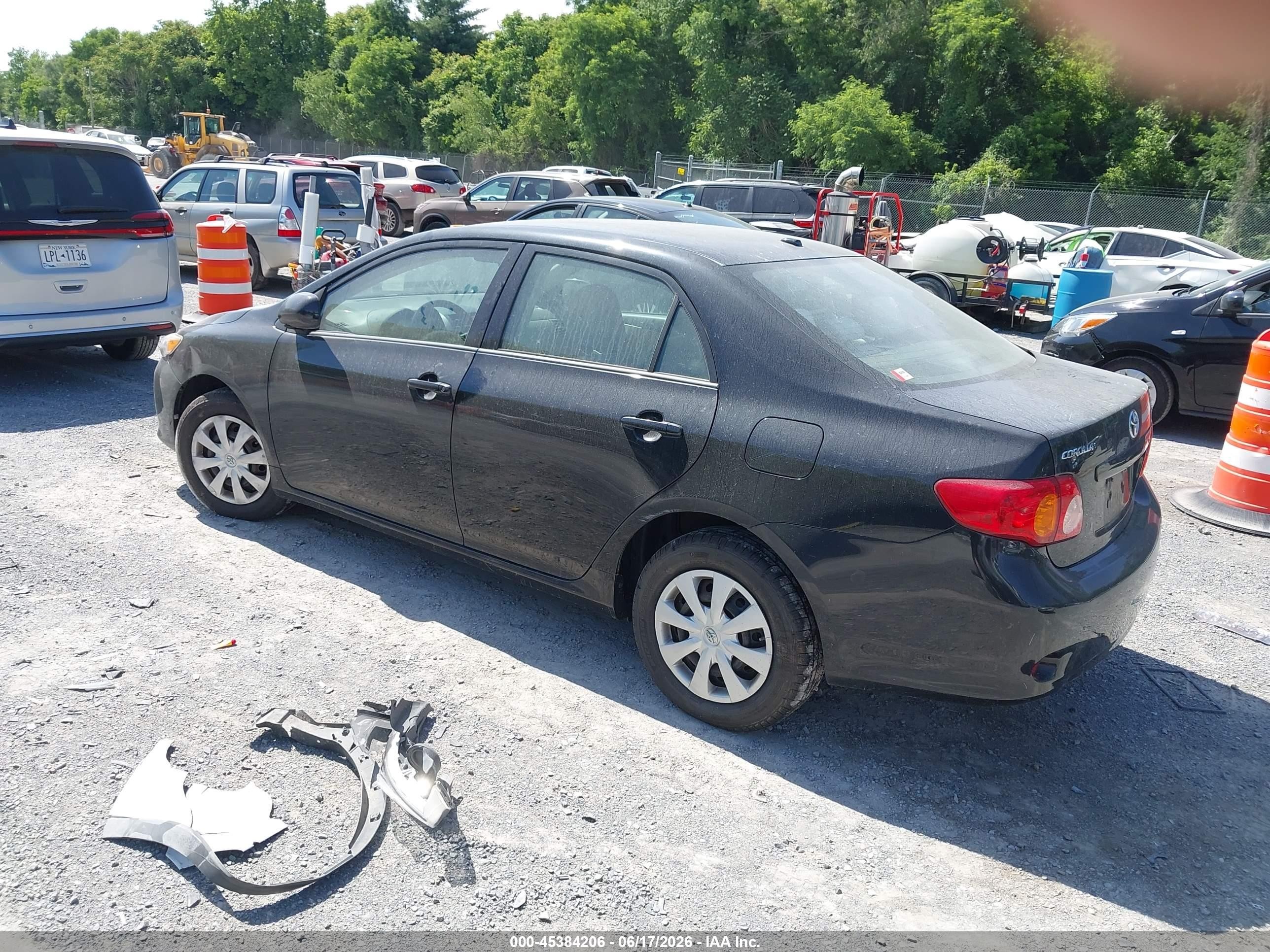 2009 Toyota Corolla Le Черный vin: 2T1BU40E69C043230
