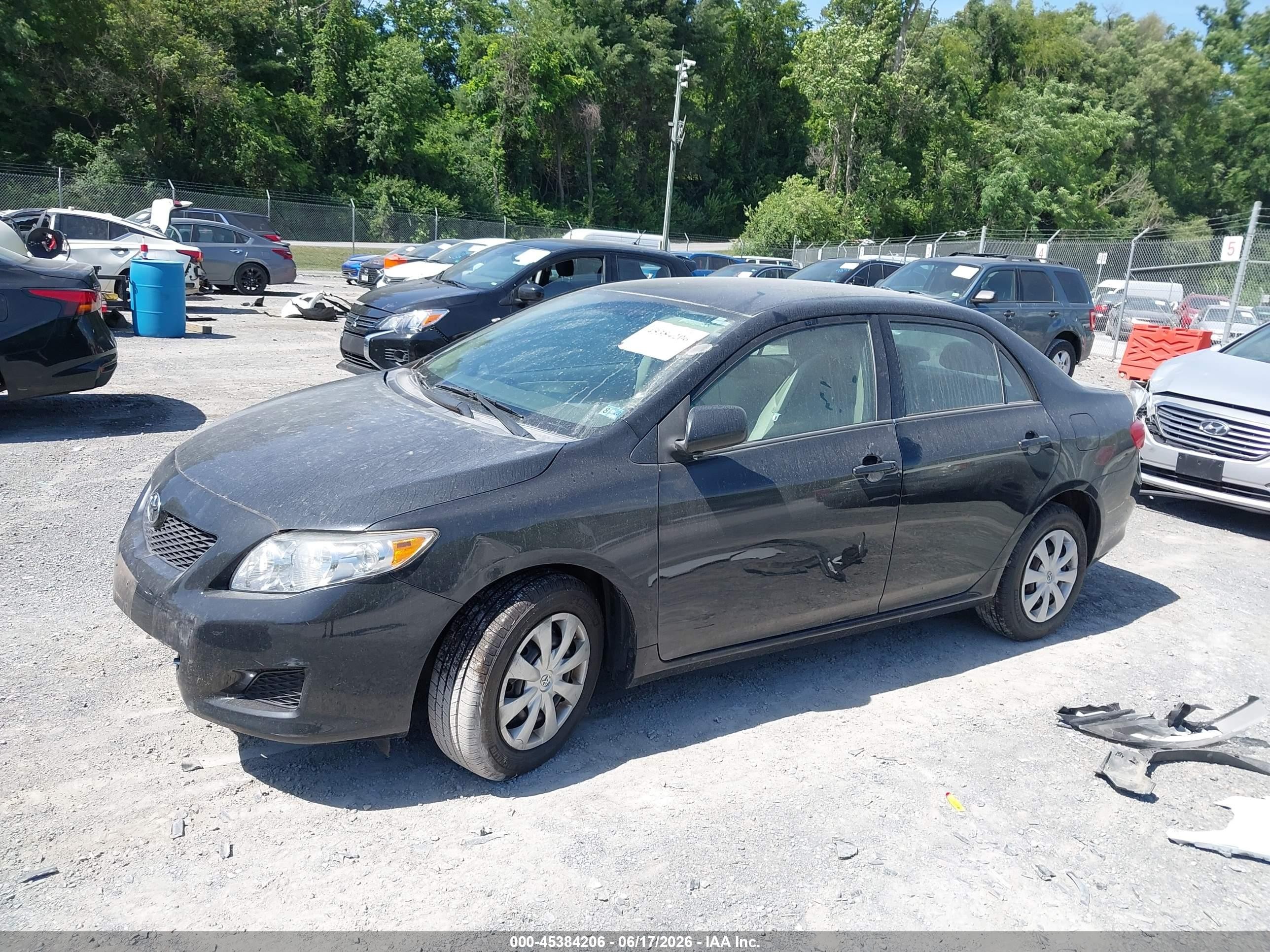2009 Toyota Corolla Le Черный vin: 2T1BU40E69C043230