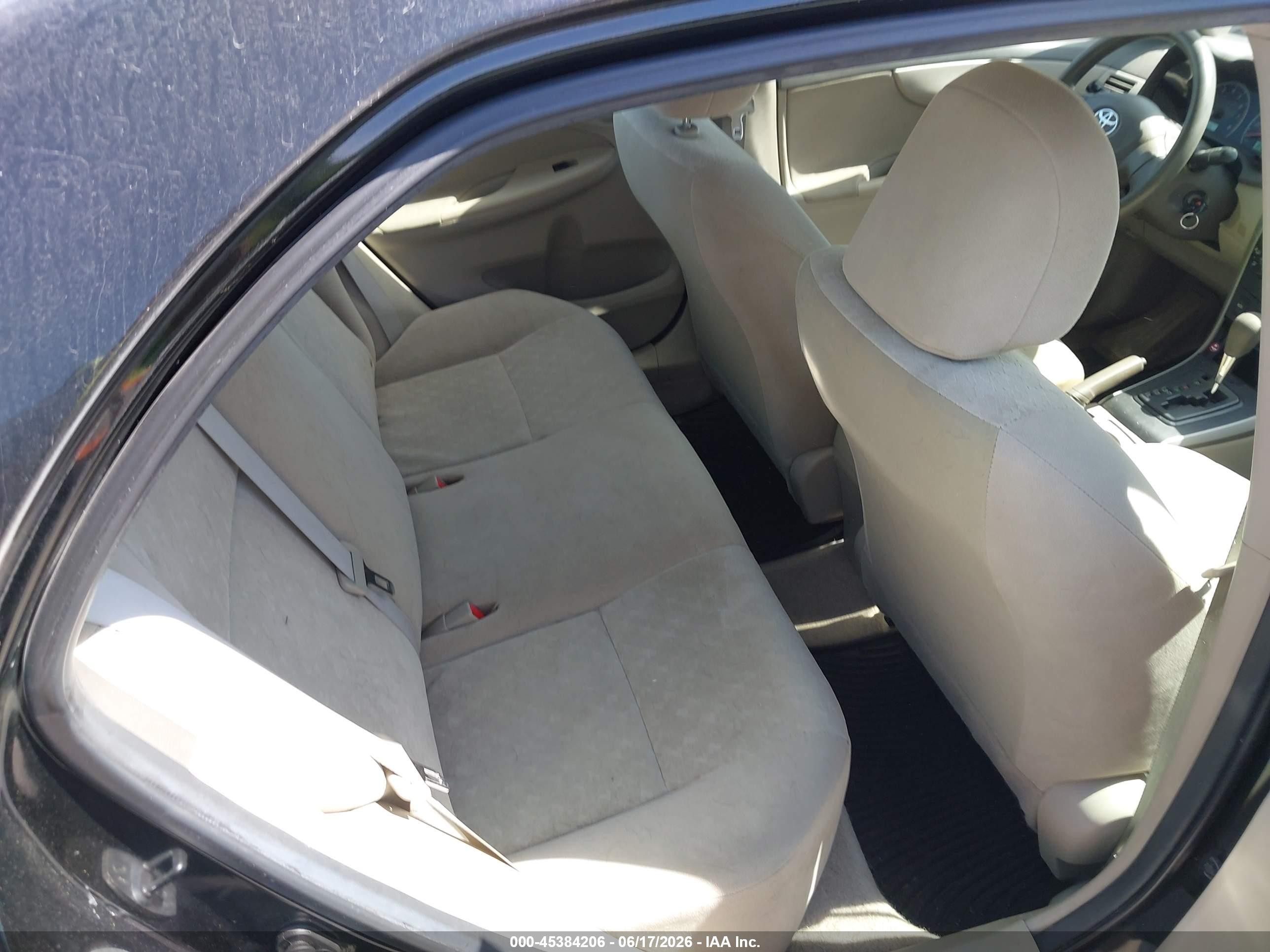 2009 Toyota Corolla Le Черный vin: 2T1BU40E69C043230