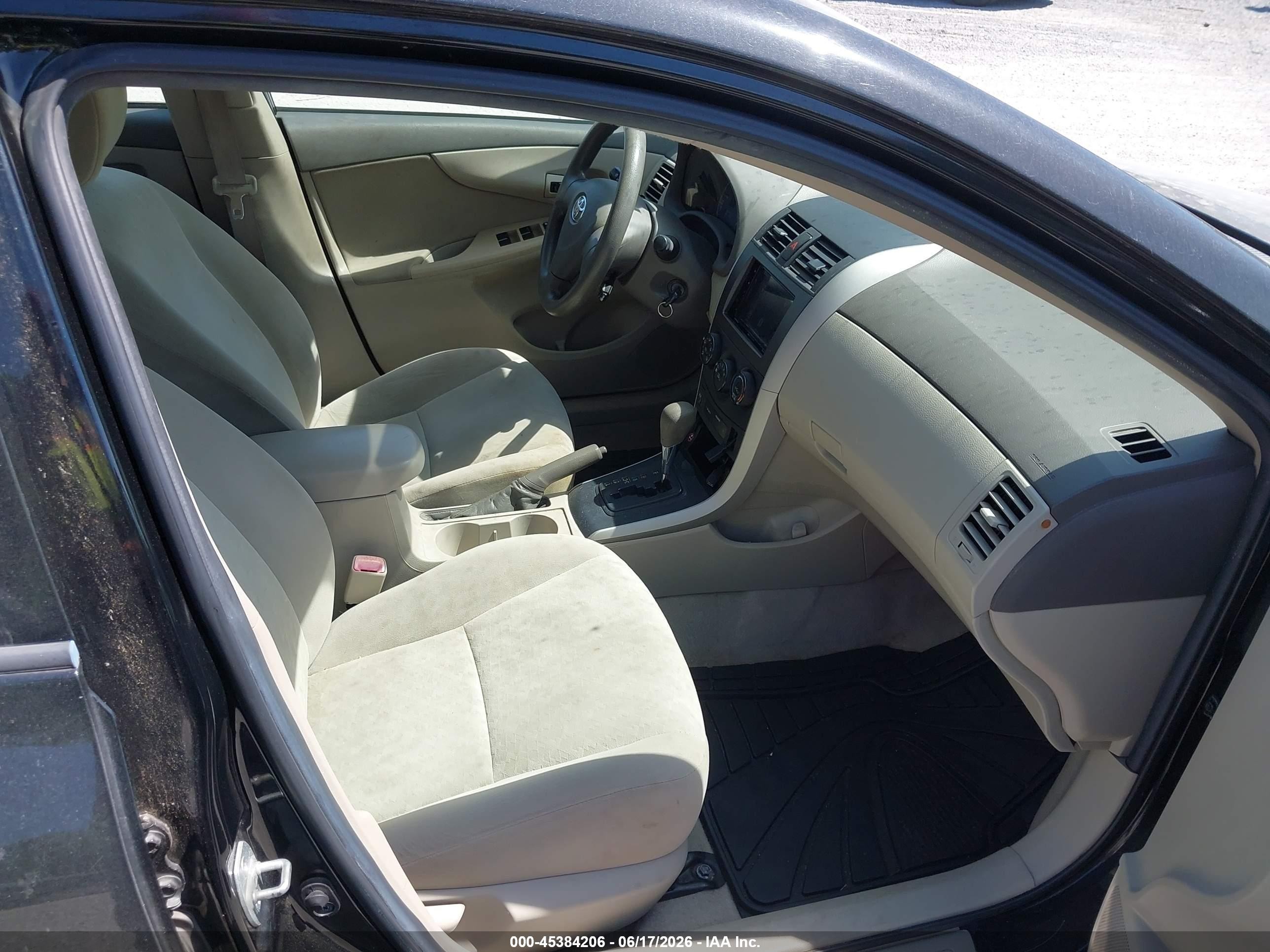 2009 Toyota Corolla Le Черный vin: 2T1BU40E69C043230