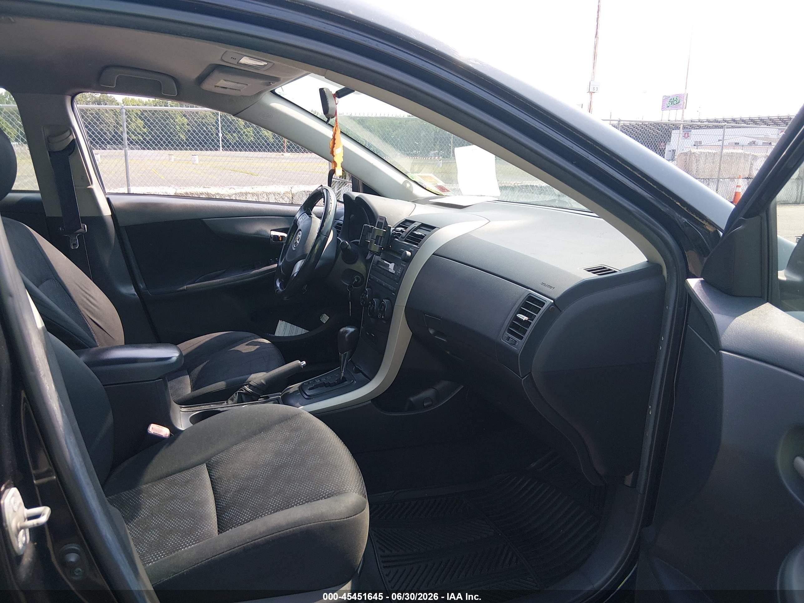 2009 Toyota Corolla S Black vin: 2T1BU40E69C046046