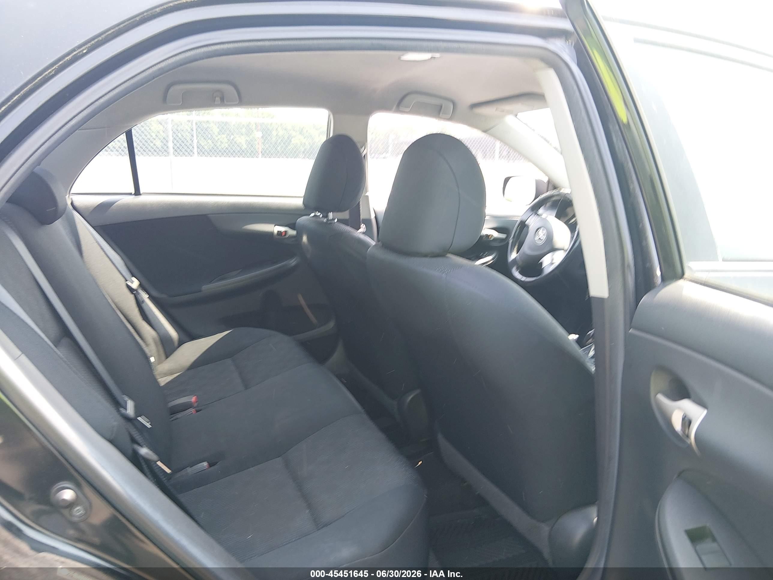 2009 Toyota Corolla S Black vin: 2T1BU40E69C046046