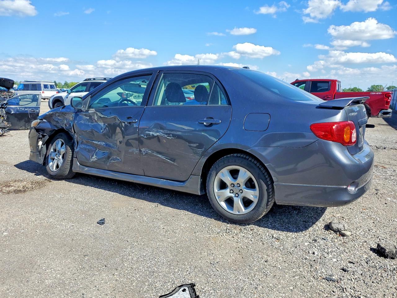 2009 Toyota Corolla Base Gray vin: 2T1BU40E69C047701