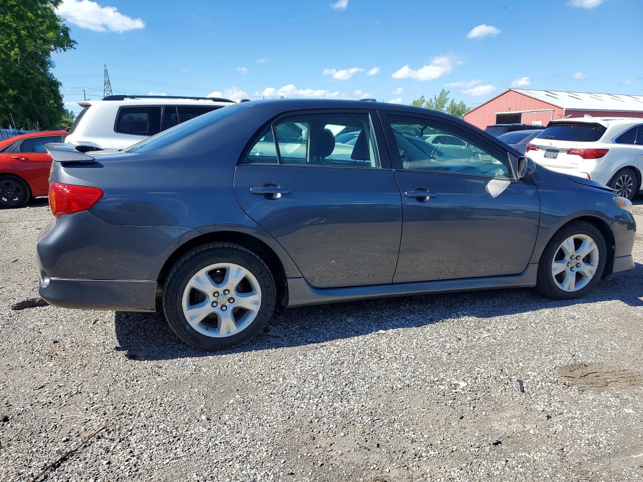 2009 Toyota Corolla Base Gray vin: 2T1BU40E69C047701