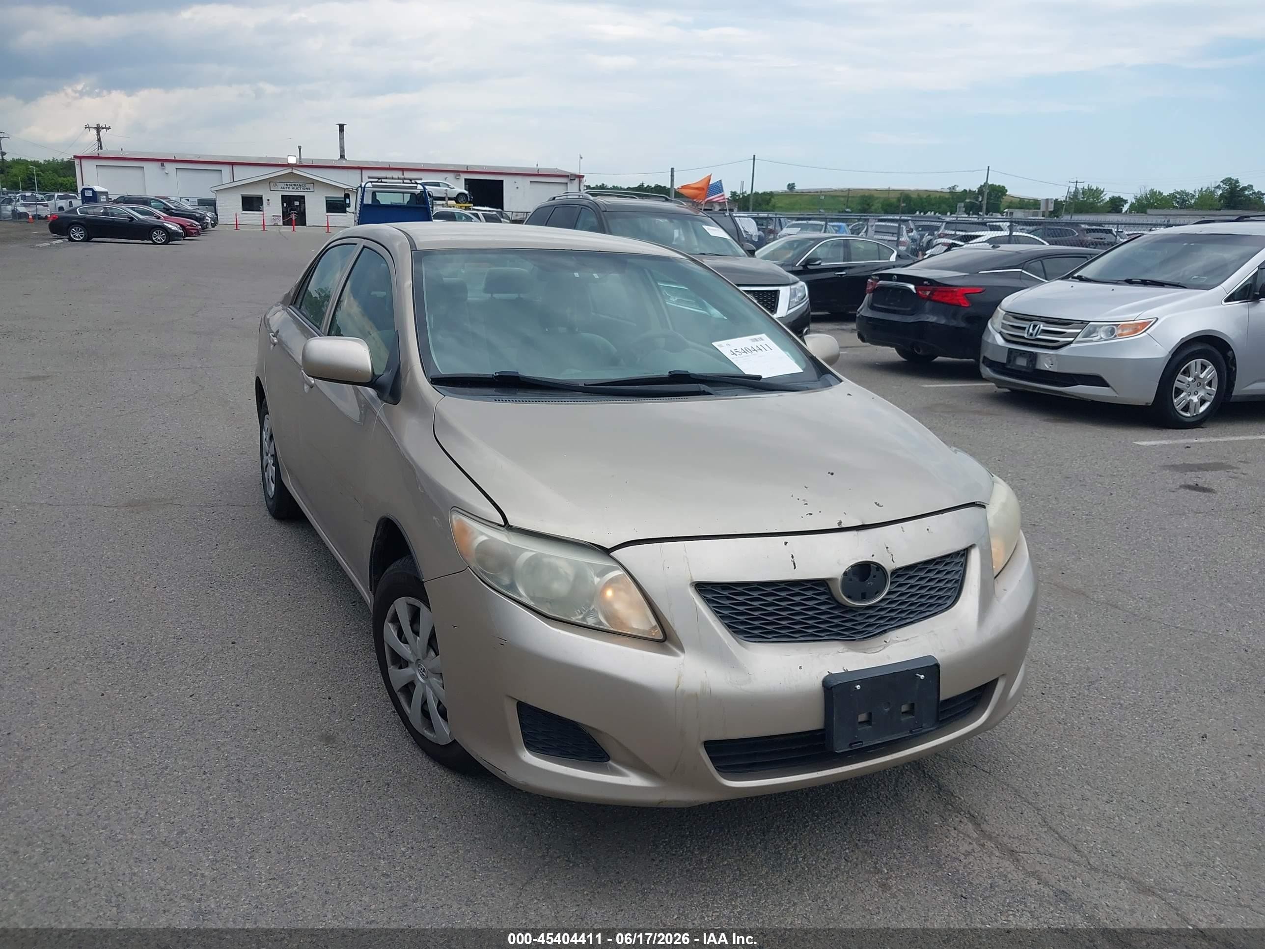 2009 Toyota Corolla Le Gold vin: 2T1BU40E69C070248