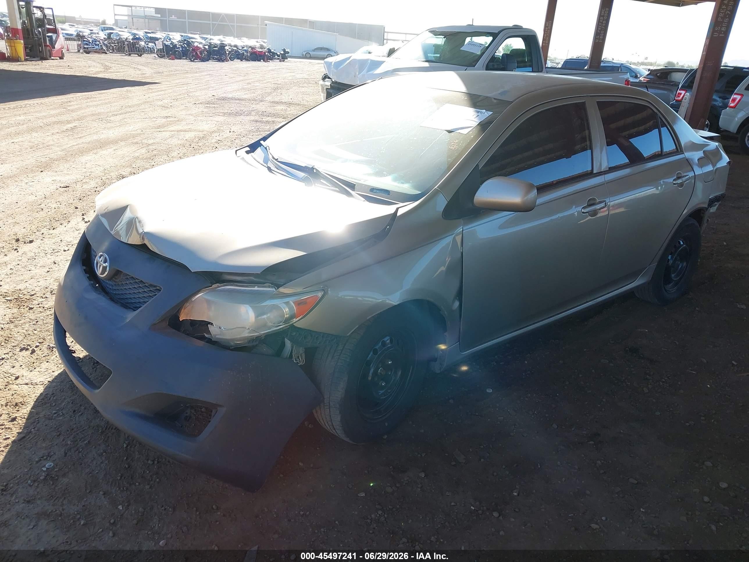 2009 Toyota Corolla Le Beige vin: 2T1BU40E69C074509