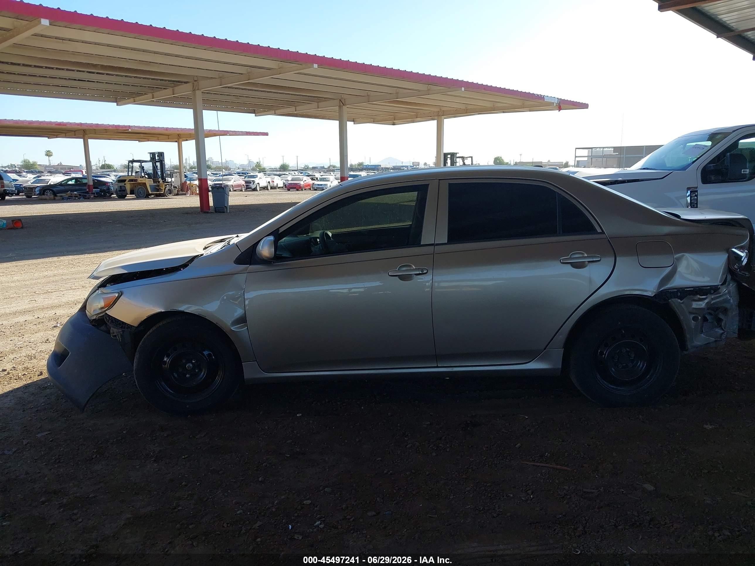 2009 Toyota Corolla Le Beige vin: 2T1BU40E69C074509