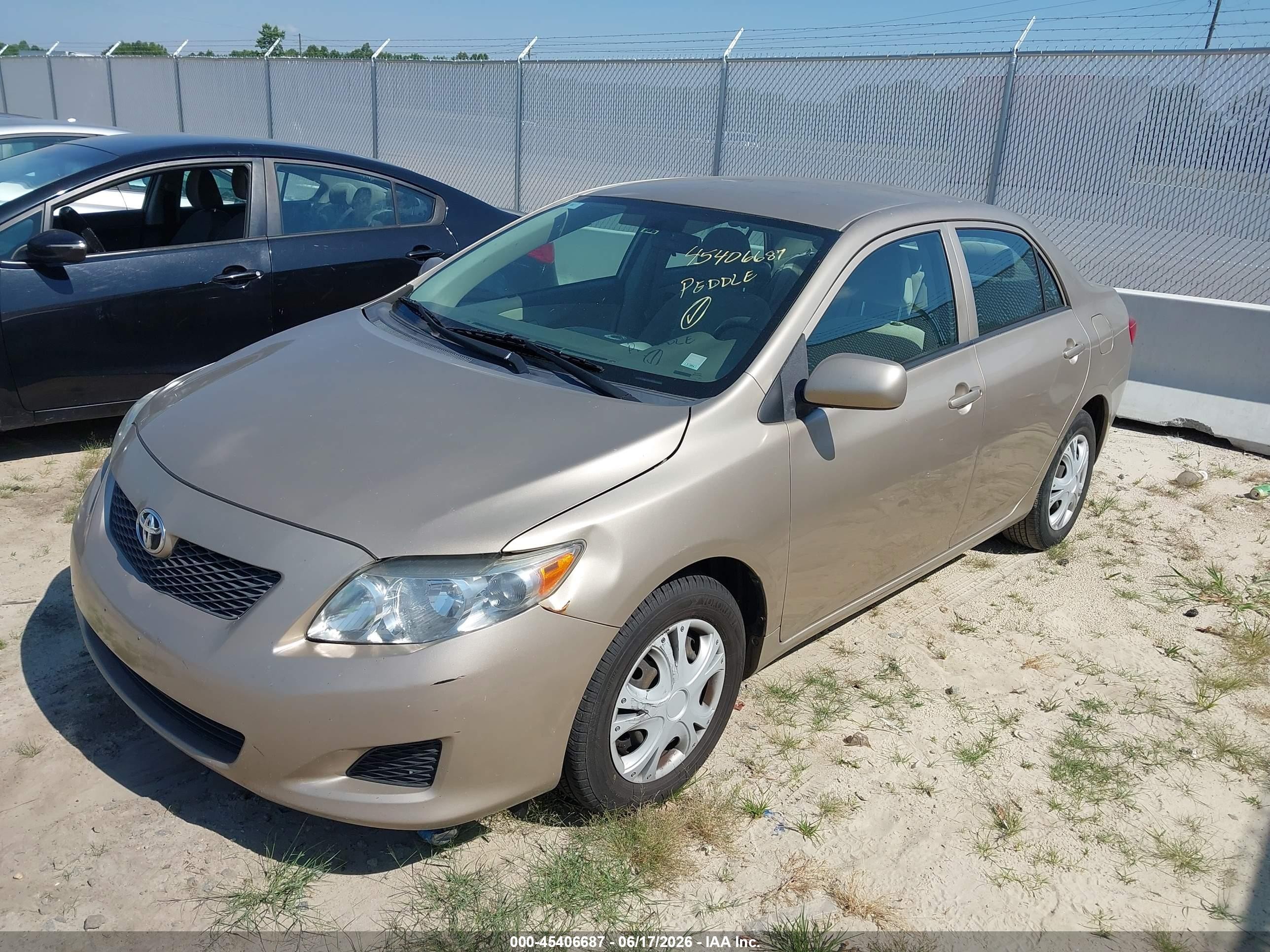 2009 Toyota Corolla Le Tan vin: 2T1BU40E69C075563