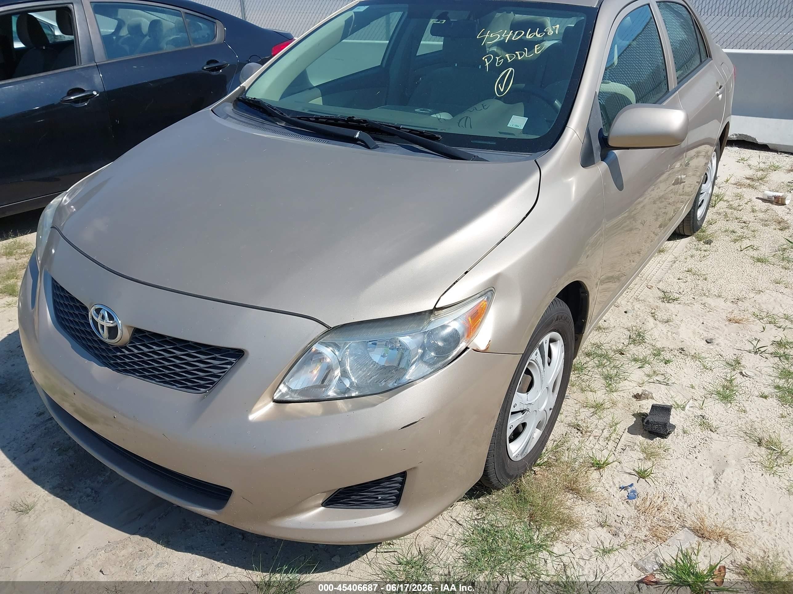 2009 Toyota Corolla Le Tan vin: 2T1BU40E69C075563