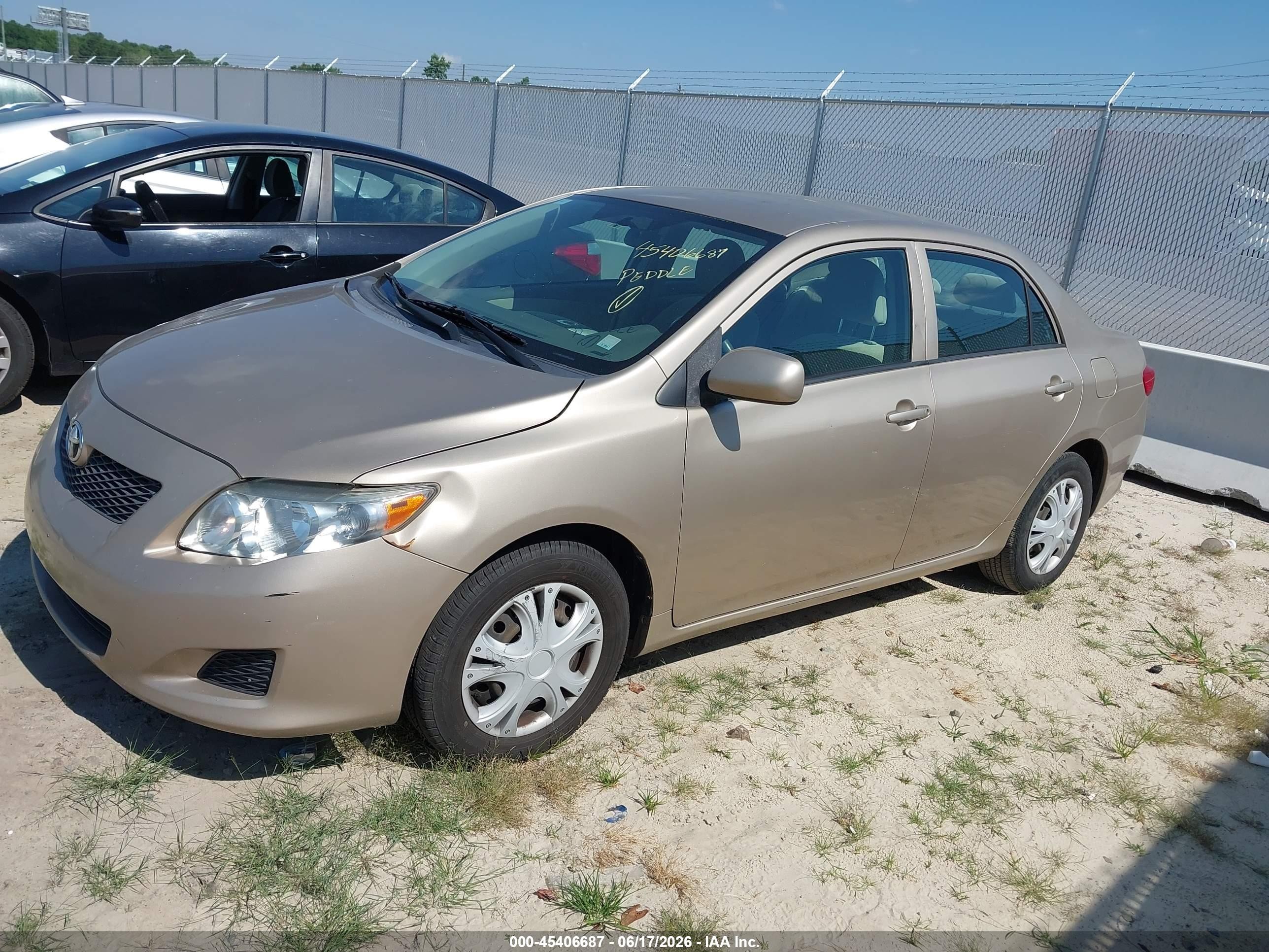 2009 Toyota Corolla Le Tan vin: 2T1BU40E69C075563