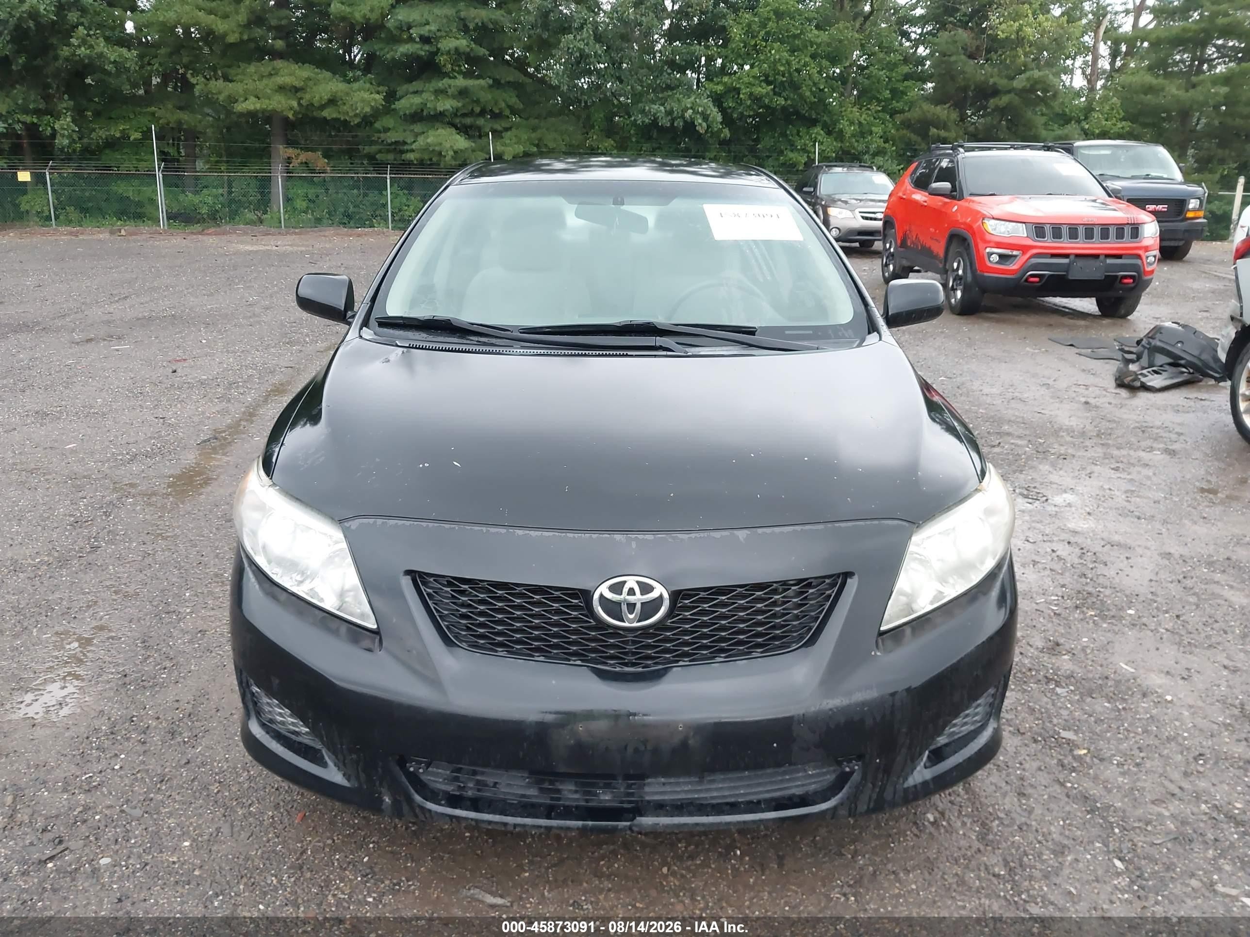 2009 Toyota Corolla Le Черный vin: 2T1BU40E69C115365