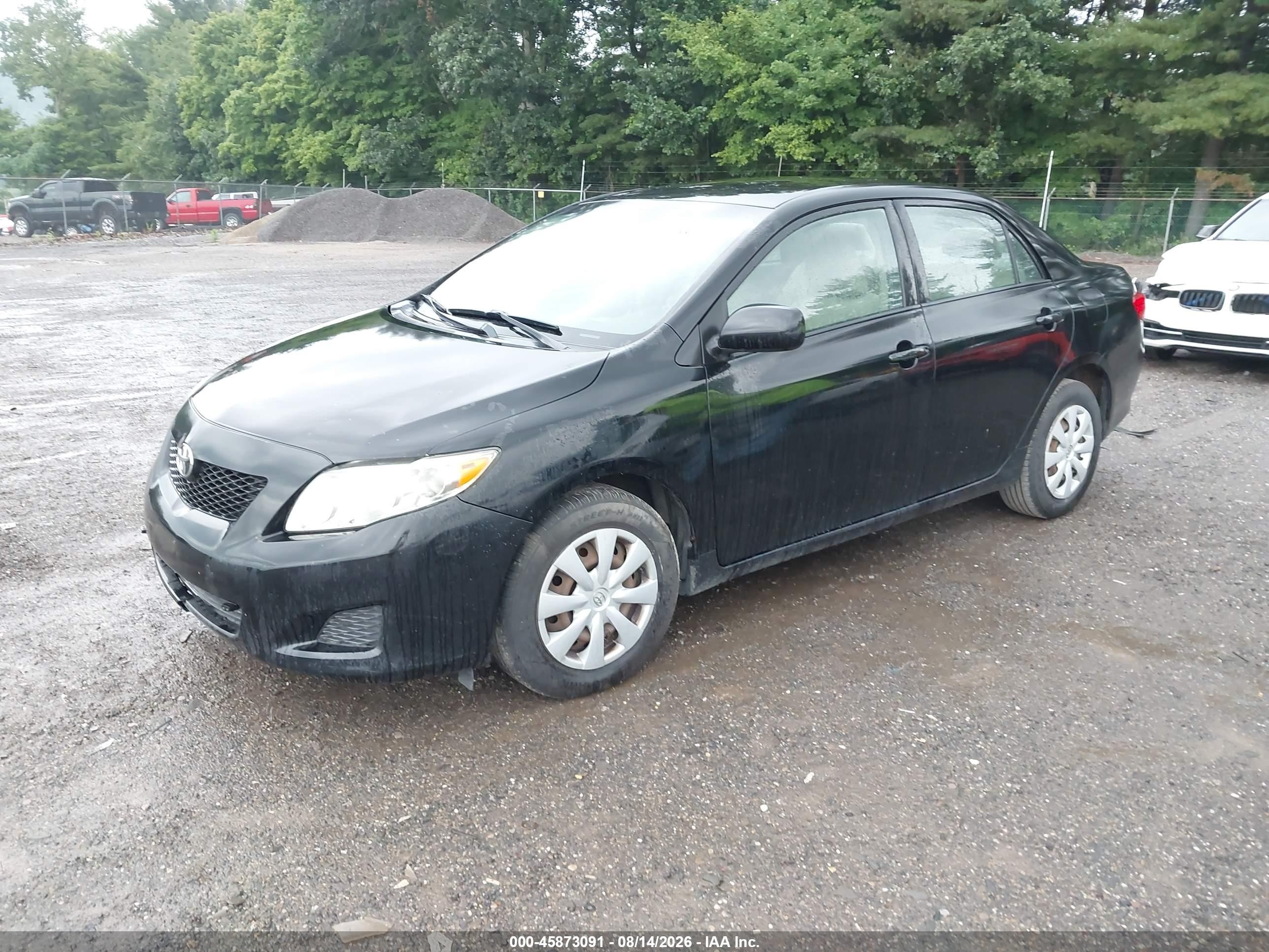 2009 Toyota Corolla Le Черный vin: 2T1BU40E69C115365