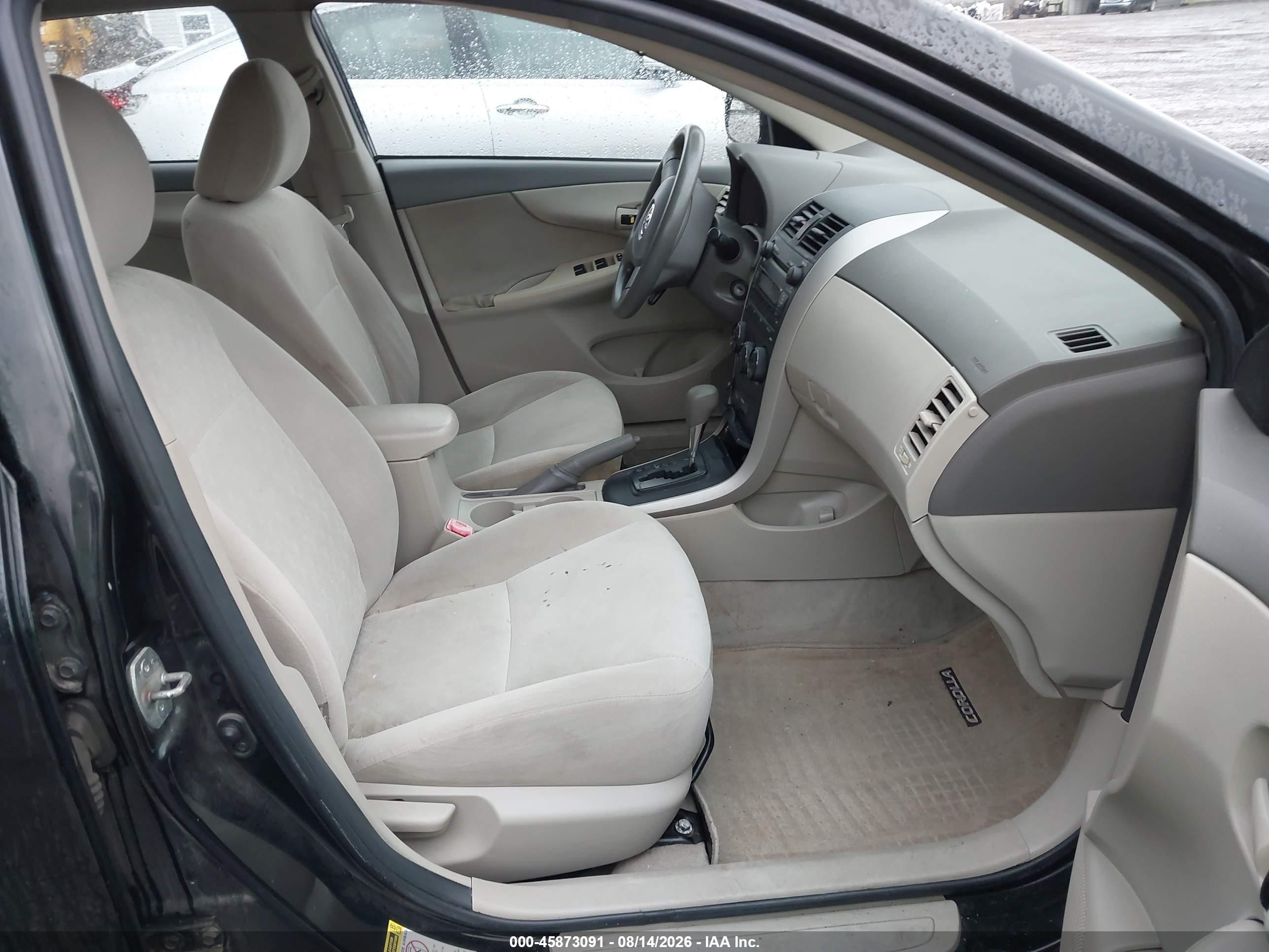 2009 Toyota Corolla Le Черный vin: 2T1BU40E69C115365