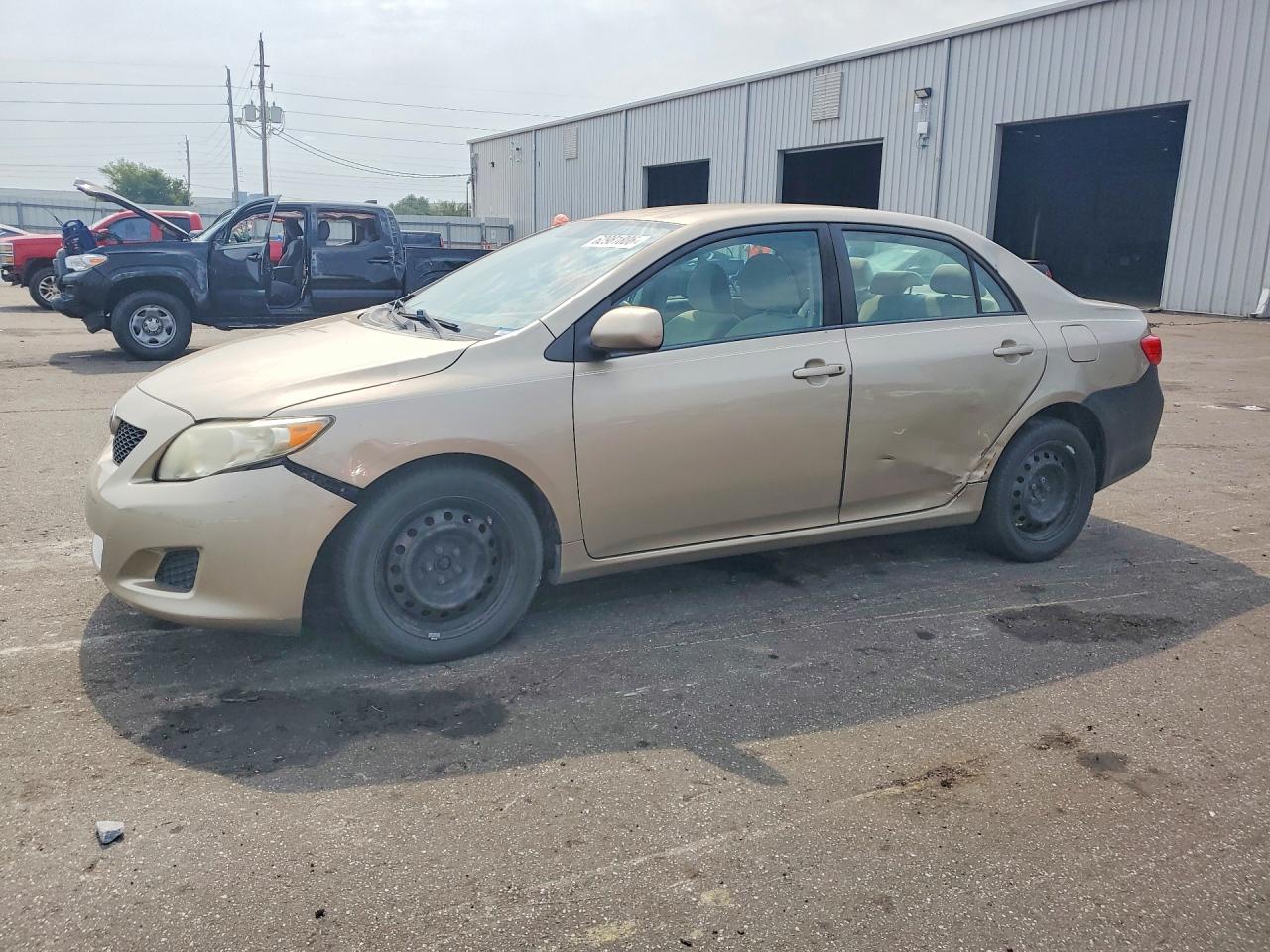 2009 Toyota Corolla Xle Beige vin: 2T1BU40E69C118394