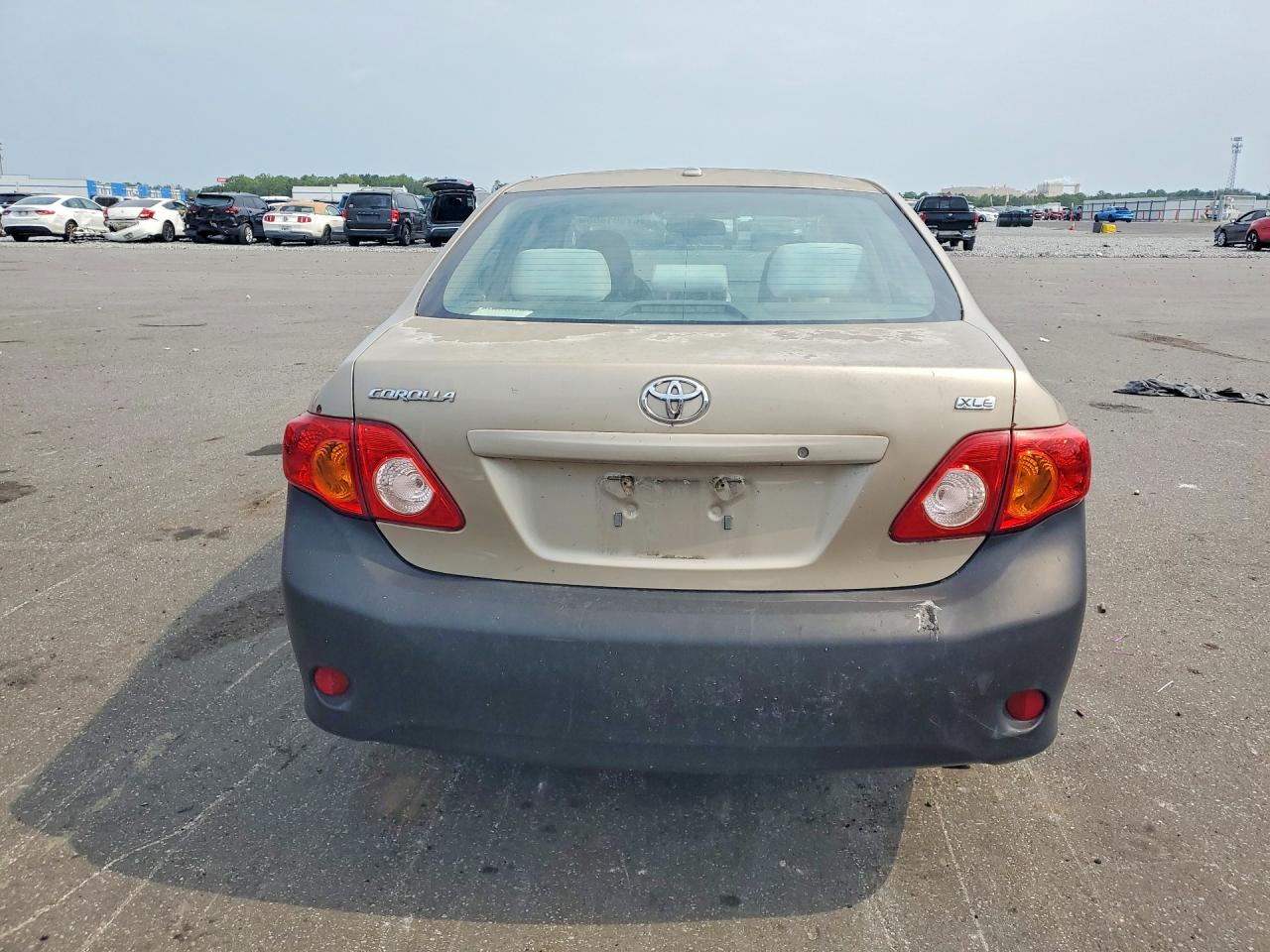 2009 Toyota Corolla Xle Beige vin: 2T1BU40E69C118394