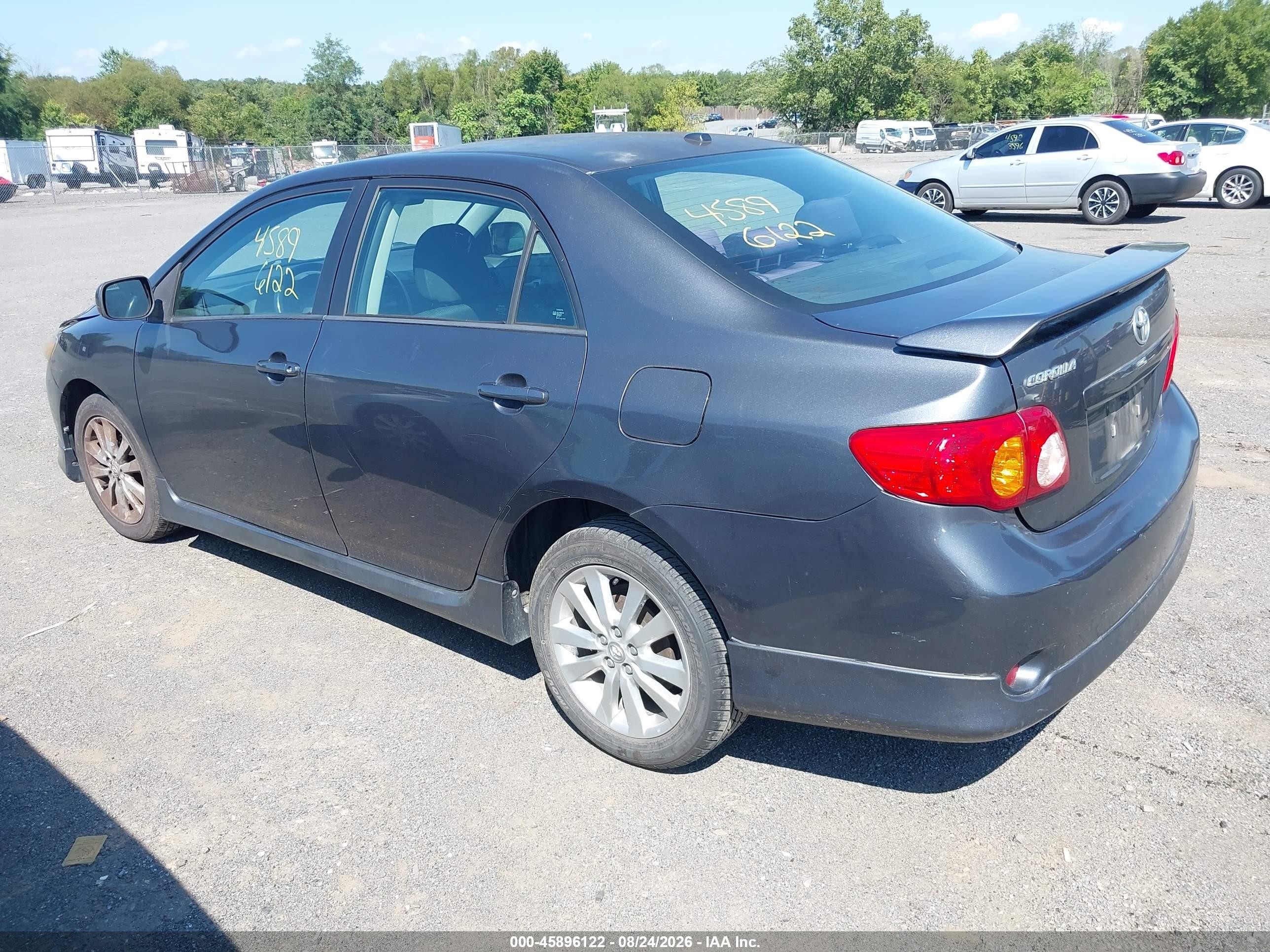 2009 Toyota Corolla S Gray vin: 2T1BU40E69C122770