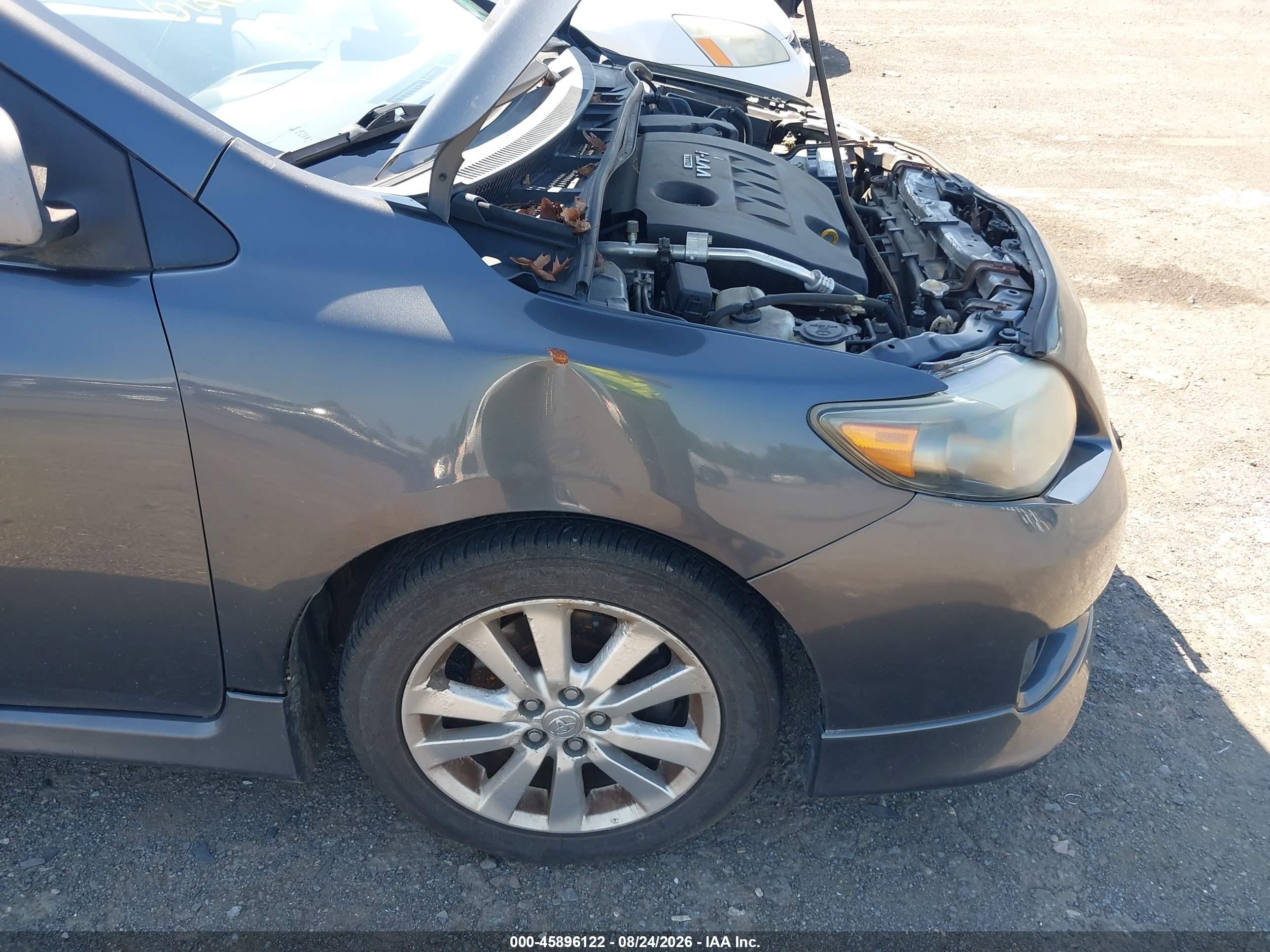 2009 Toyota Corolla S Gray vin: 2T1BU40E69C122770