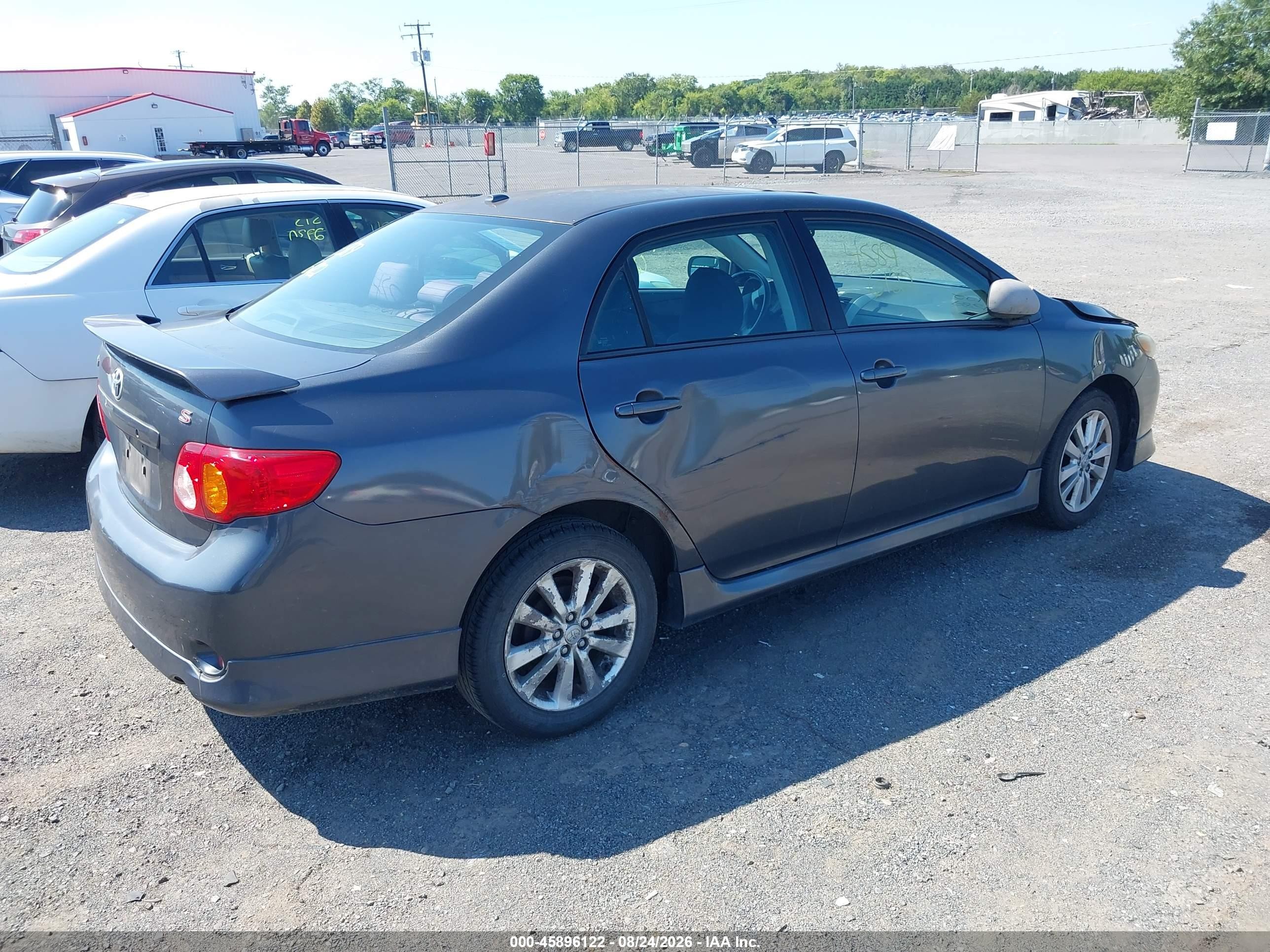 2009 Toyota Corolla S Gray vin: 2T1BU40E69C122770