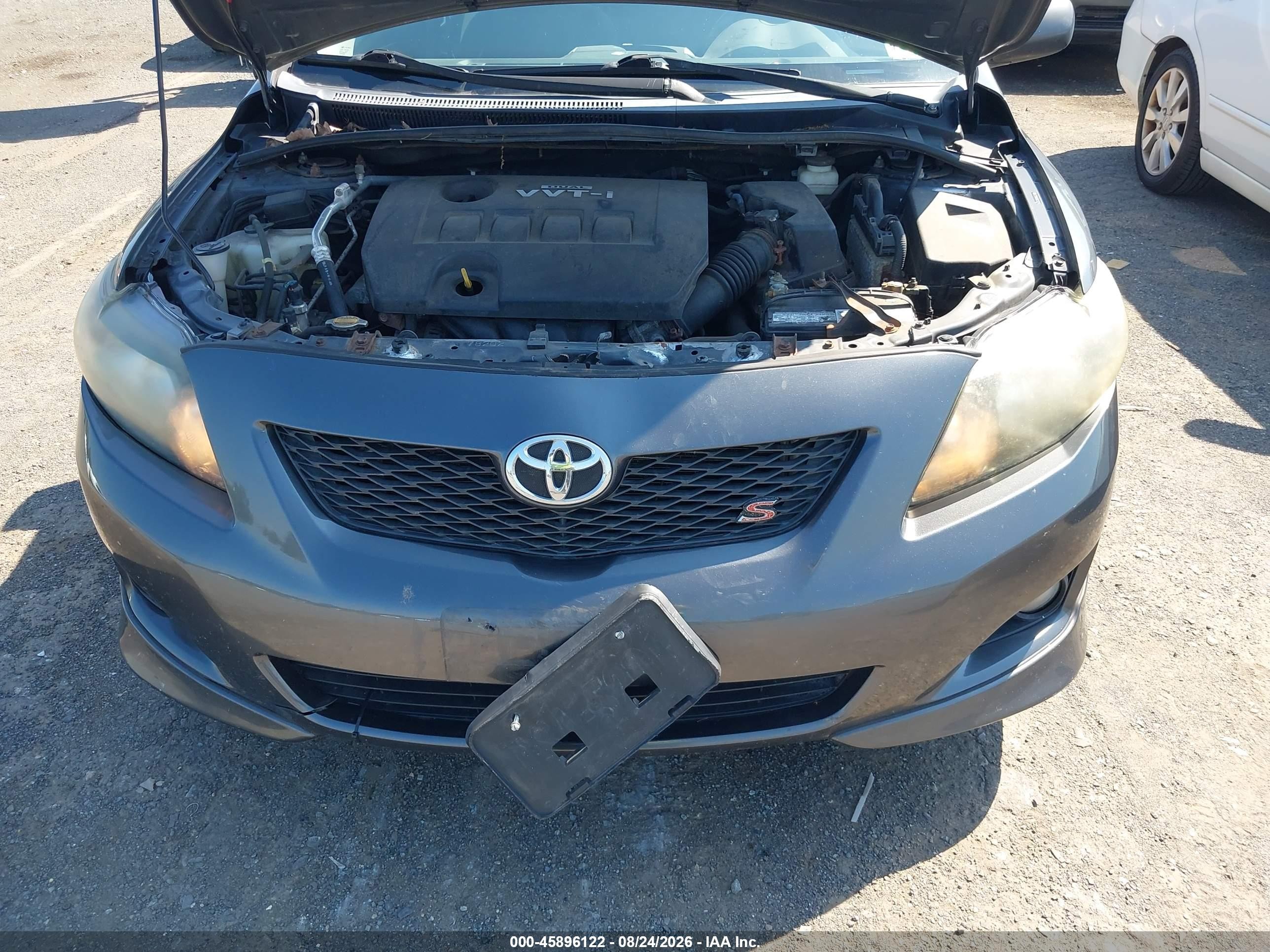 2009 Toyota Corolla S Gray vin: 2T1BU40E69C122770