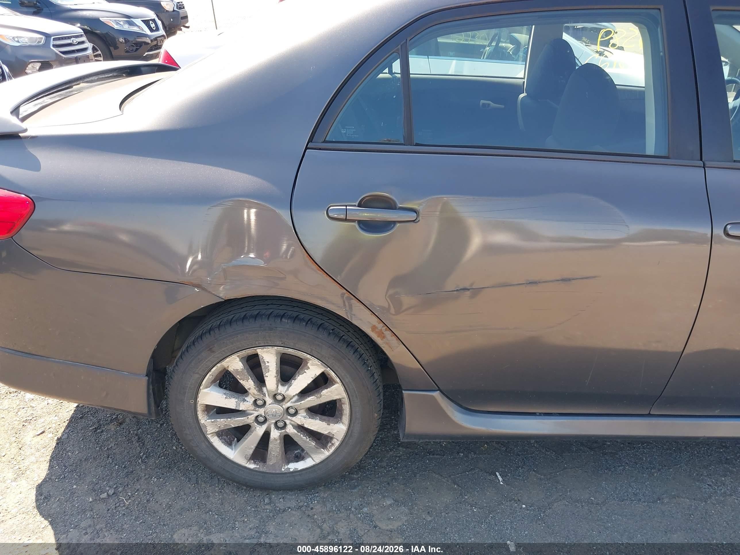 2009 Toyota Corolla S Gray vin: 2T1BU40E69C122770