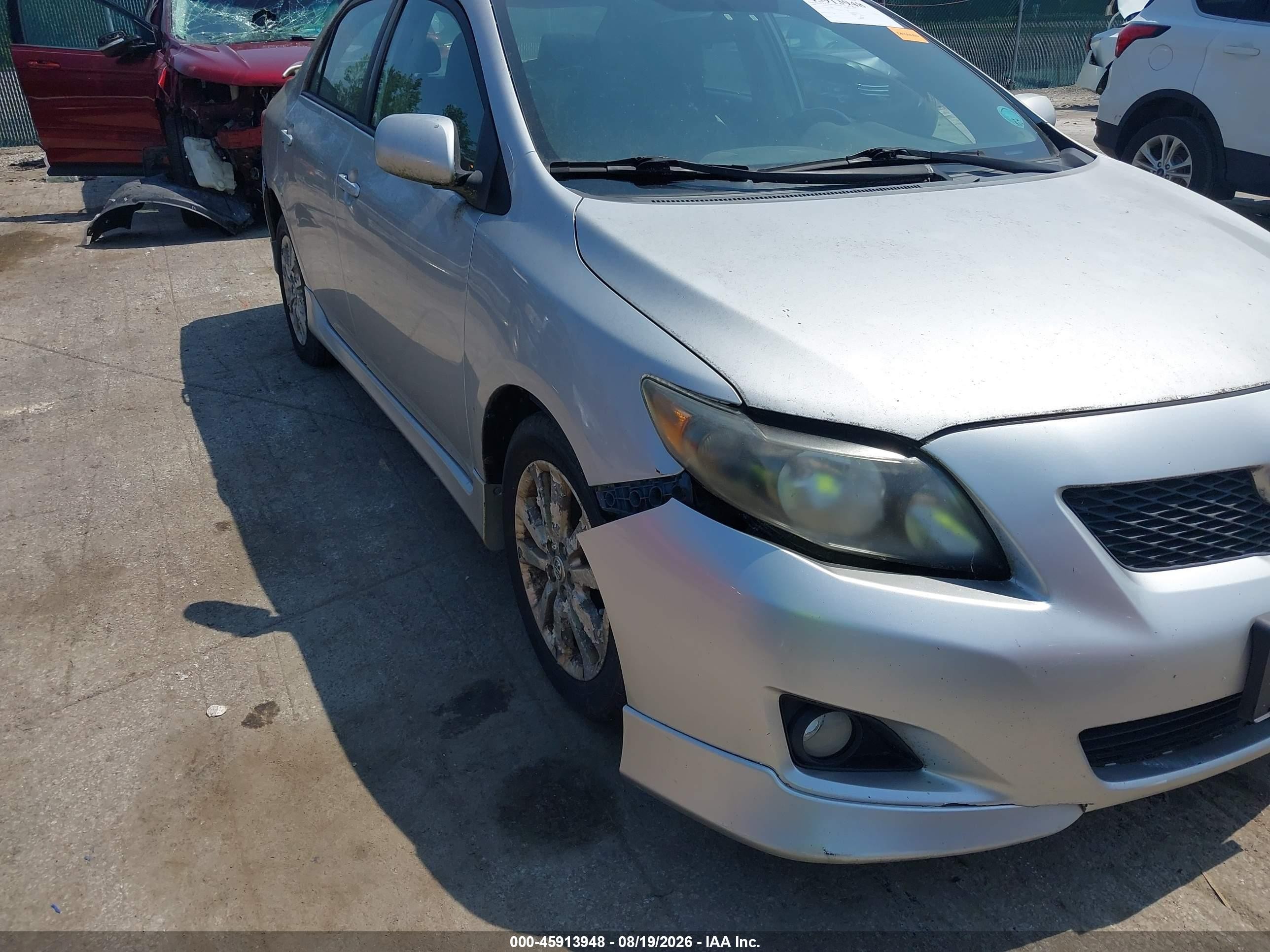 2009 Toyota Corolla S Серый vin: 2T1BU40E69C125880