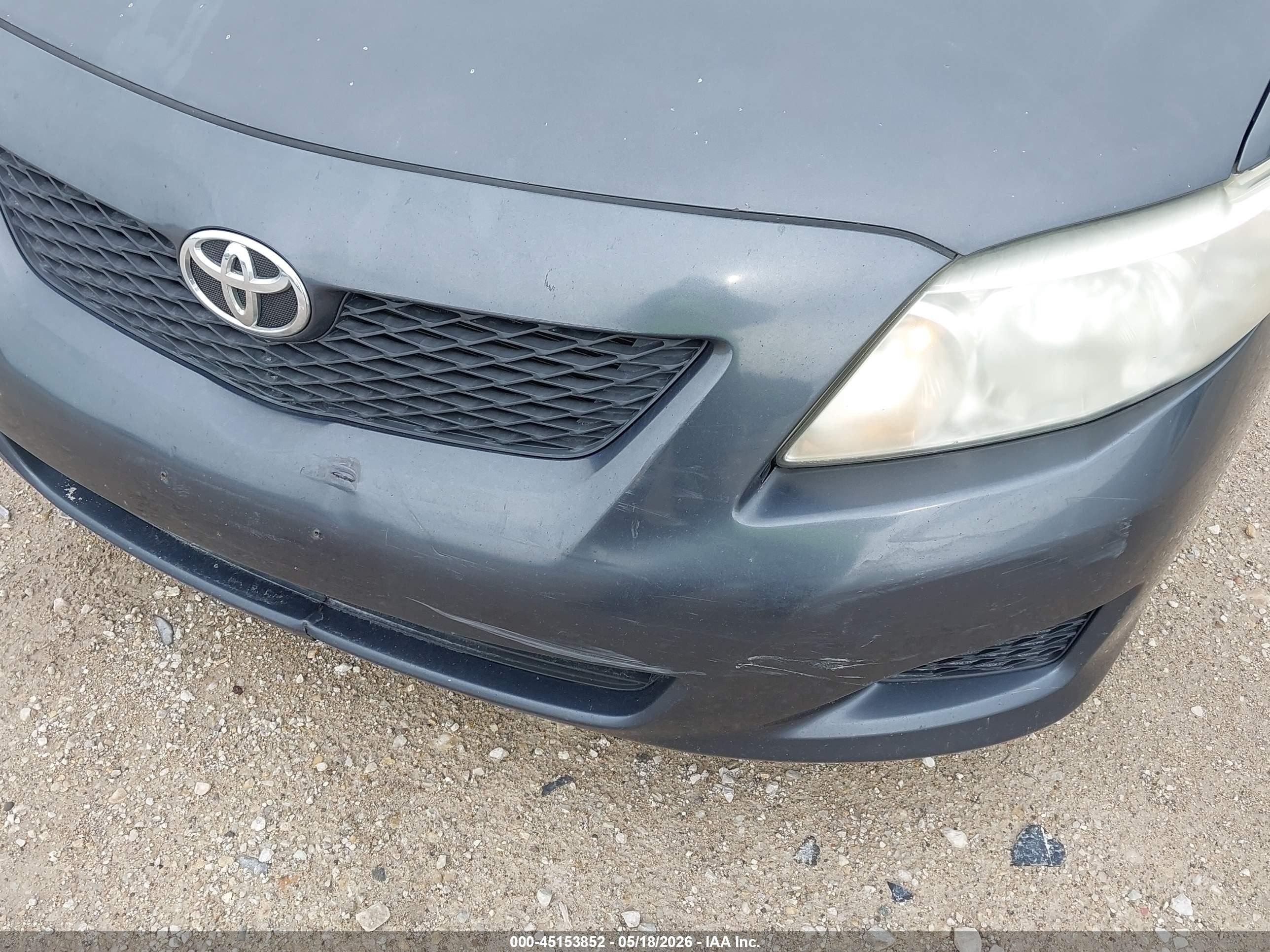2009 Toyota Corolla Le Gray vin: 2T1BU40E69C129492