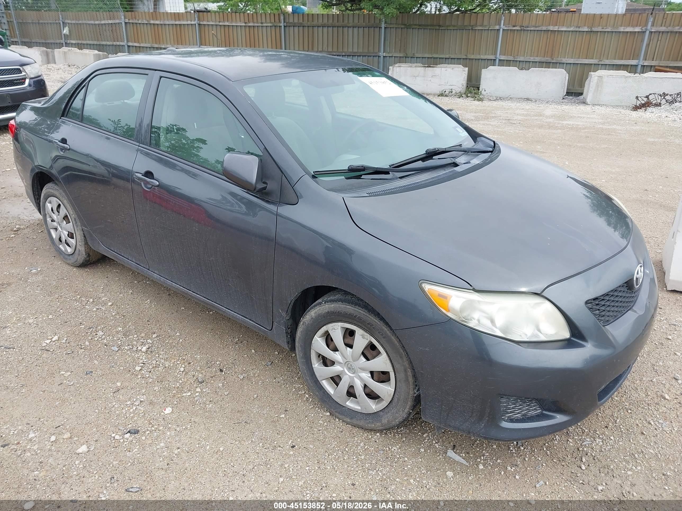 2009 Toyota Corolla Le Gray vin: 2T1BU40E69C129492