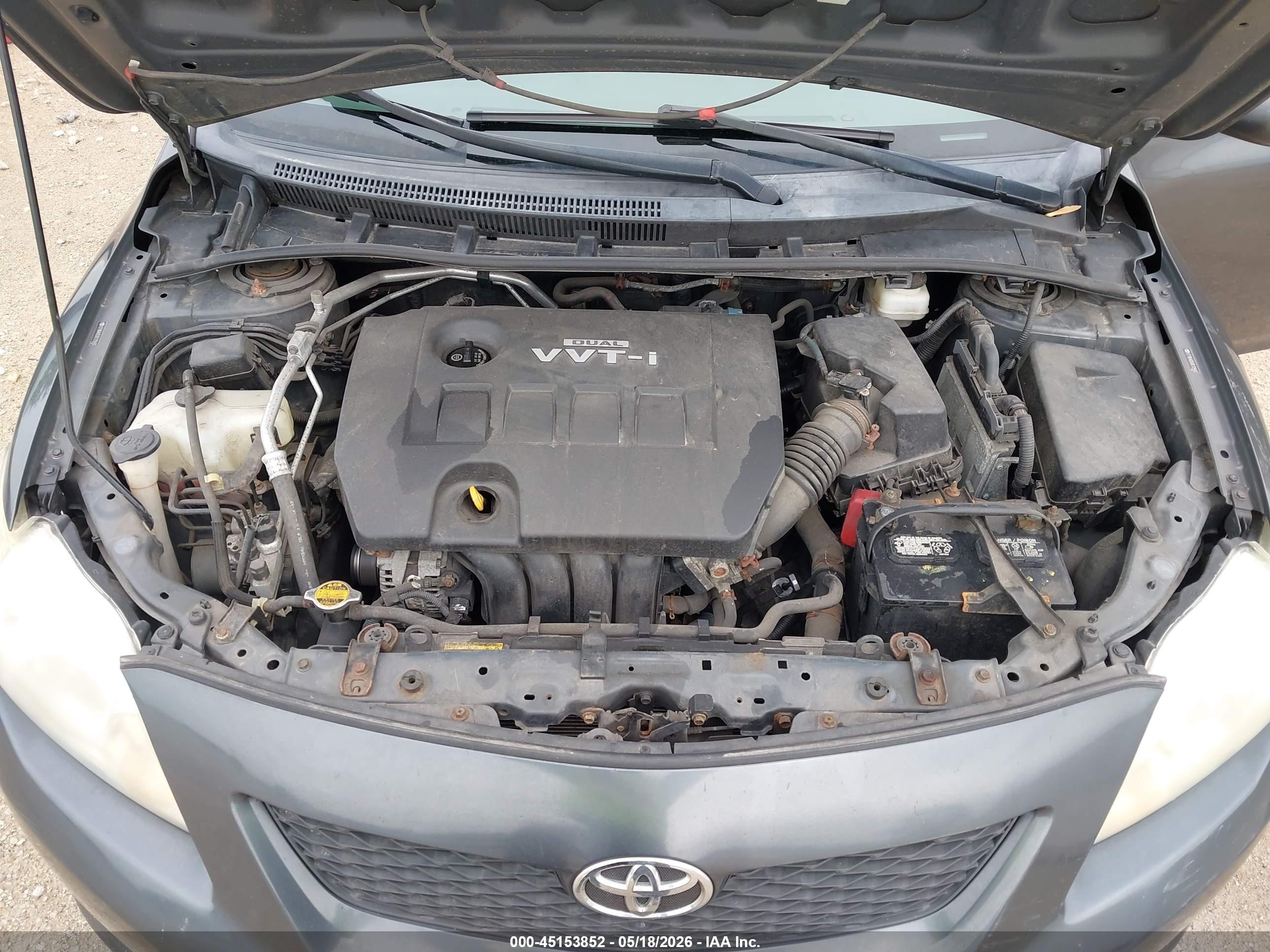 2009 Toyota Corolla Le Gray vin: 2T1BU40E69C129492