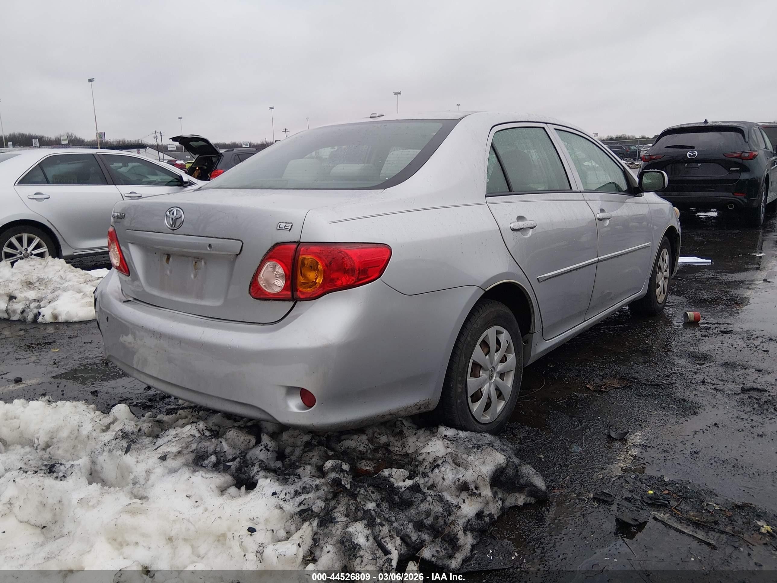 2009 Toyota Corolla Le Silver vin: 2T1BU40E69C147832